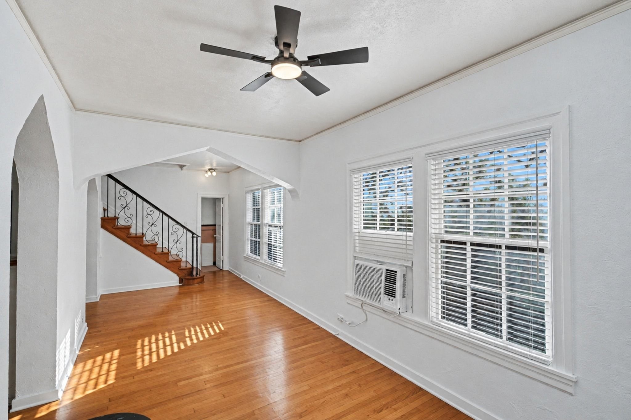 Dining is just off the kitchen on the main floor.