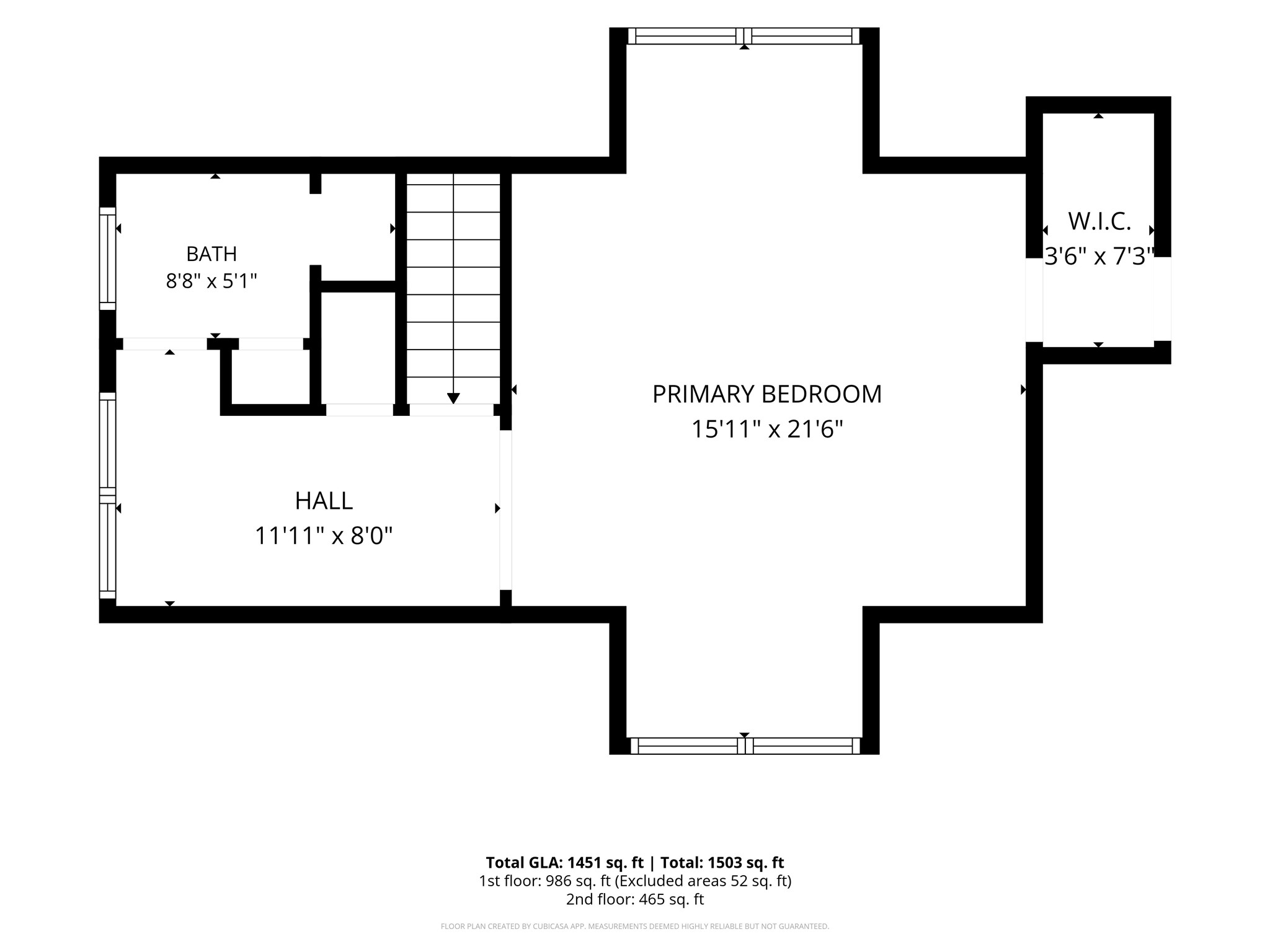 Second floor of unit.