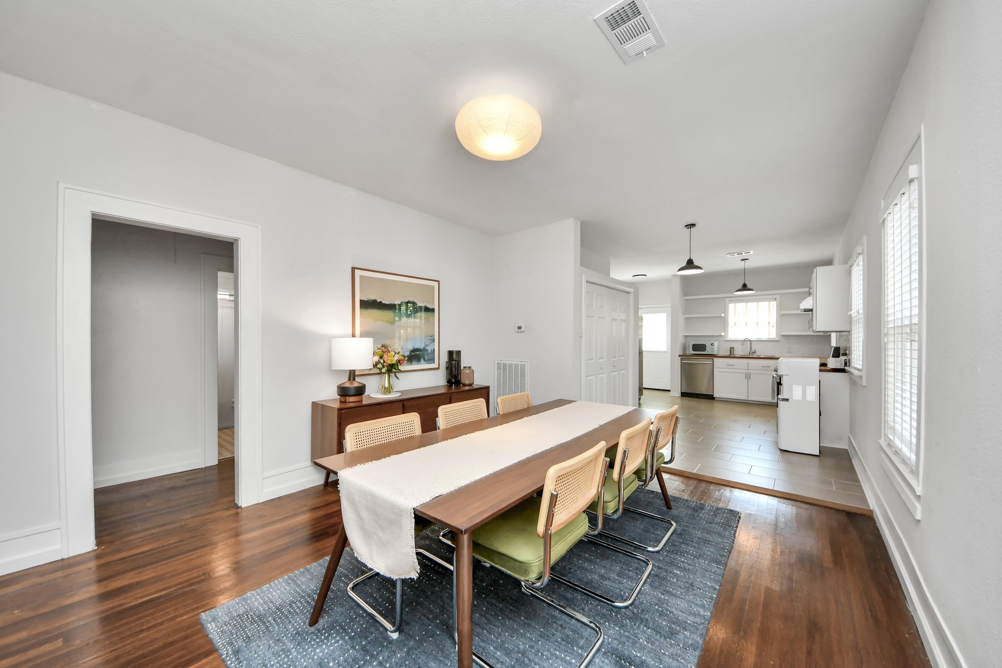 Timeless character and everyday functionality come together in this inviting dining area, ready for meals and moments shared. Timeless character and everyday functionality come together in this inviting dining area, ready for meals and moments shared.