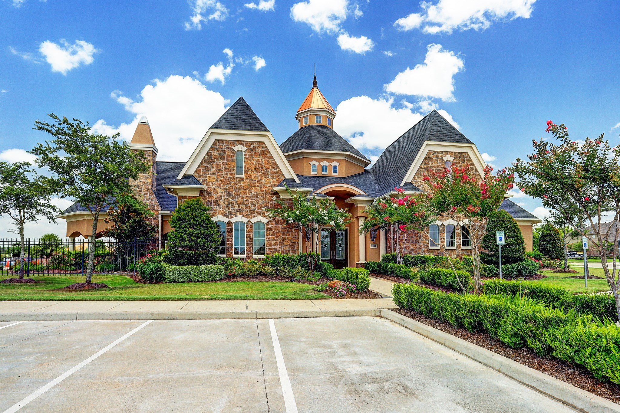 The beautiful clubhouse sits in the heart of the community.