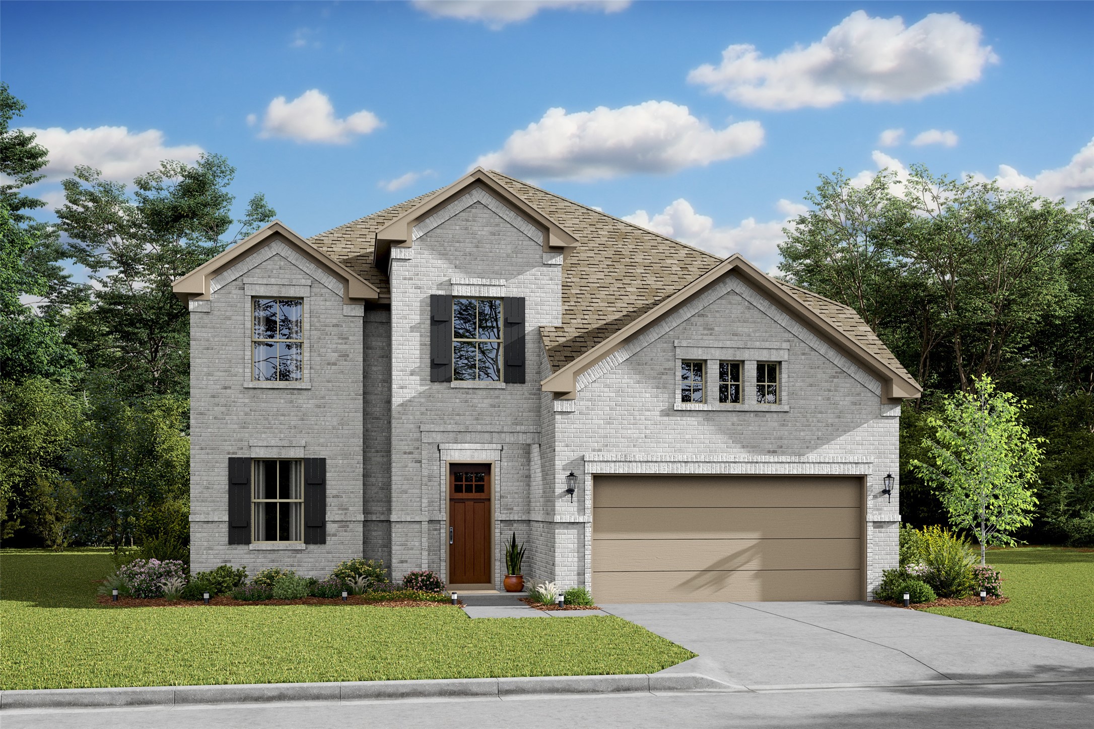 Lovely El Paso design by K. Hovnanian Homes with elevation SA in beautiful Kingdom Heights. (*Artist rendering used for illustration purposes only.)