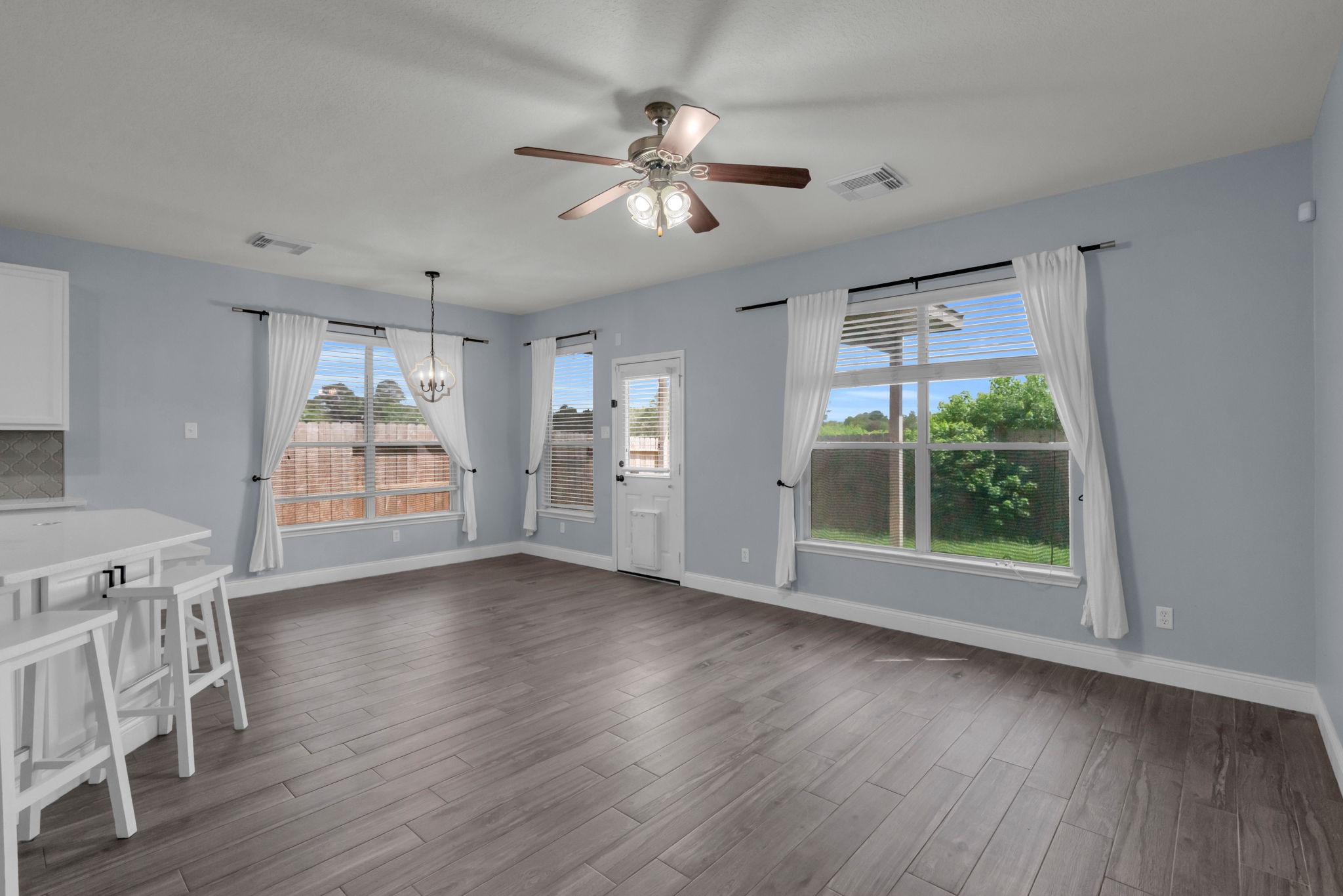 Another look at this bright living room.