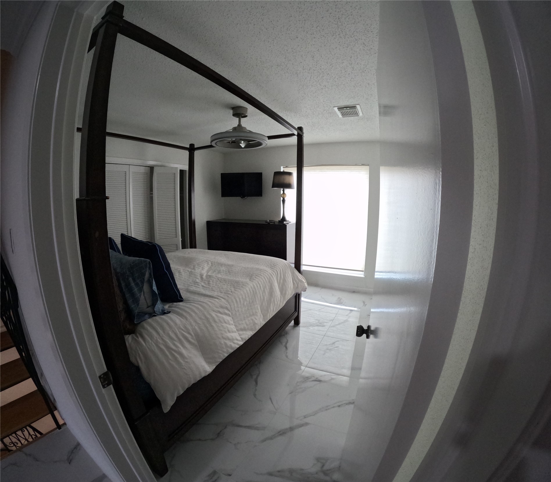 Master bedroom on the third floor