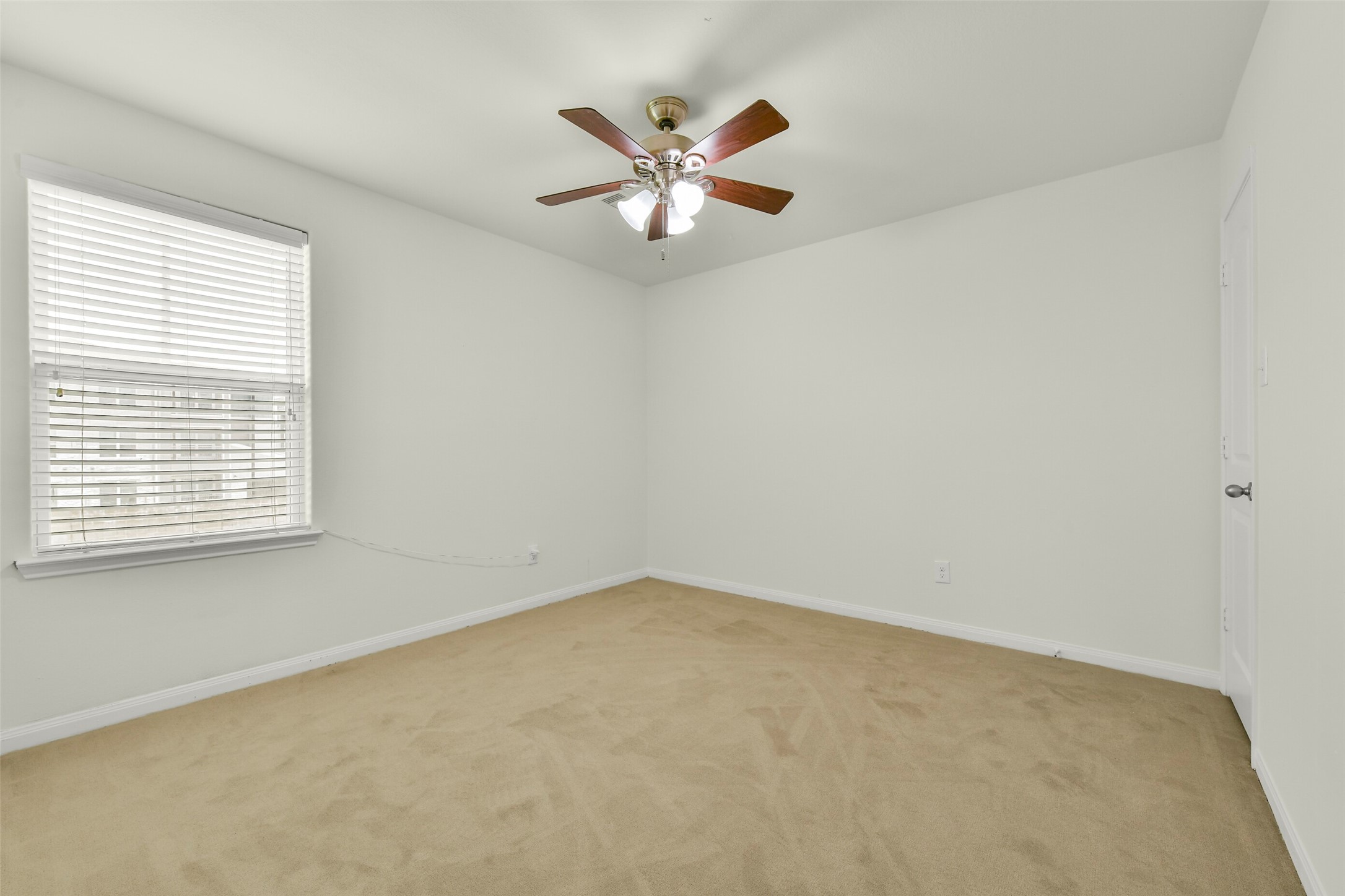 Well-sized secondary bedrooms with fresh paint and new carpet.