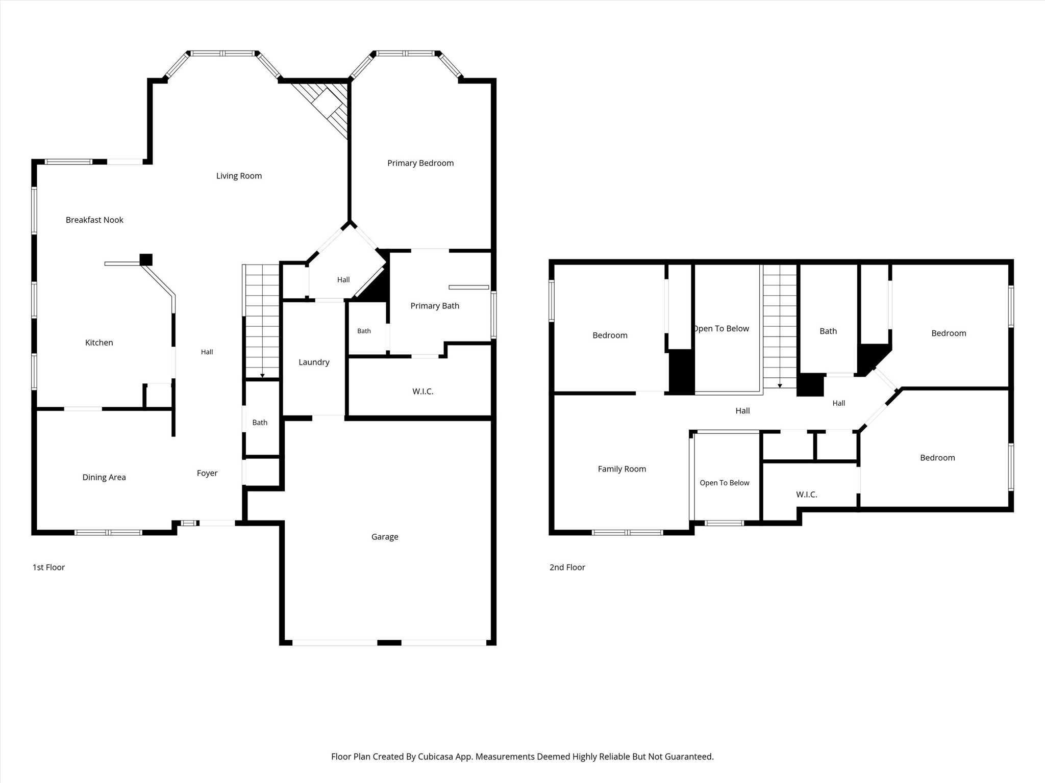 Complete floor plan highlighting the home's four bedrooms and flexible layout.