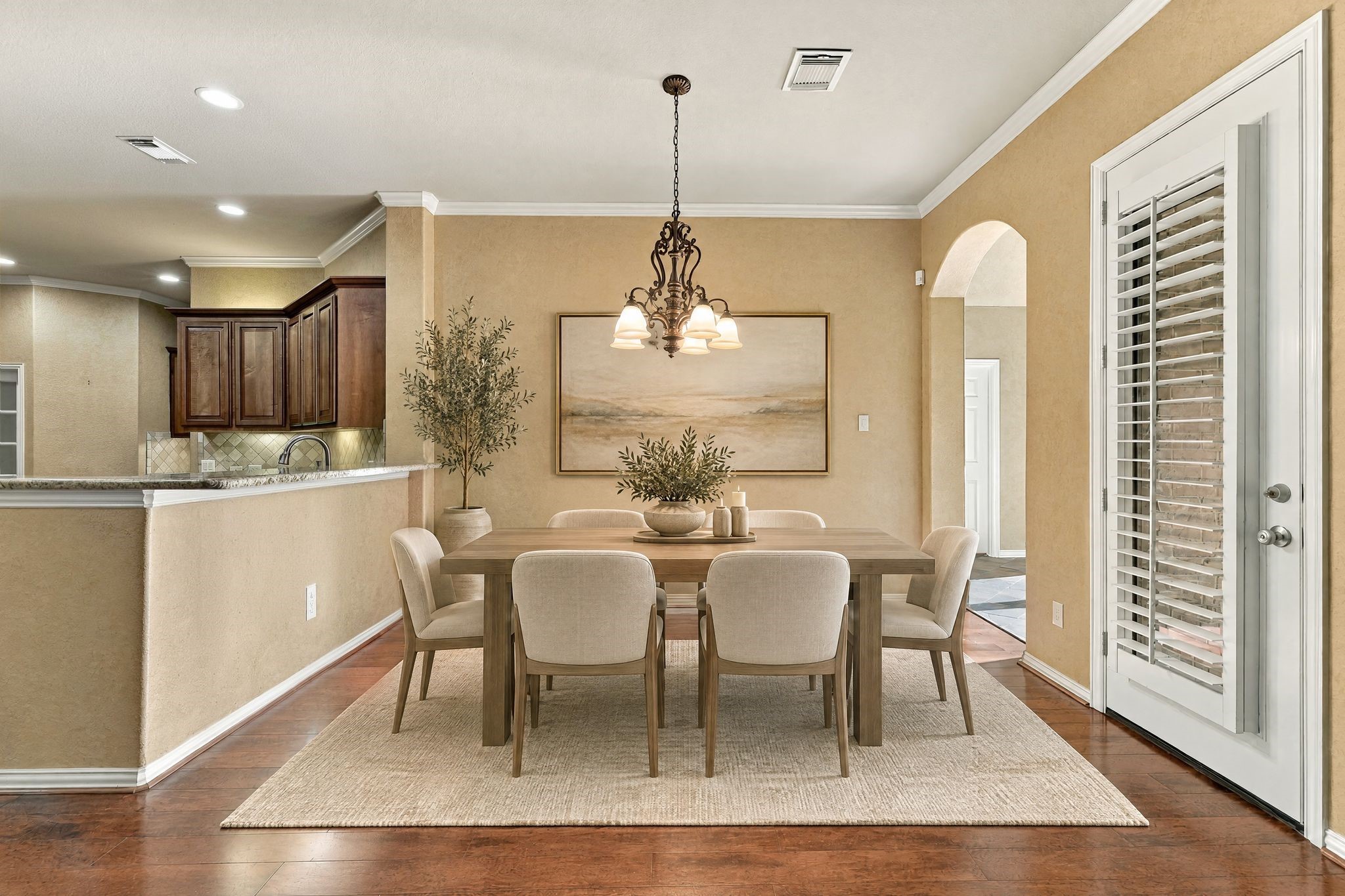 Breakfast area-virtually staged.