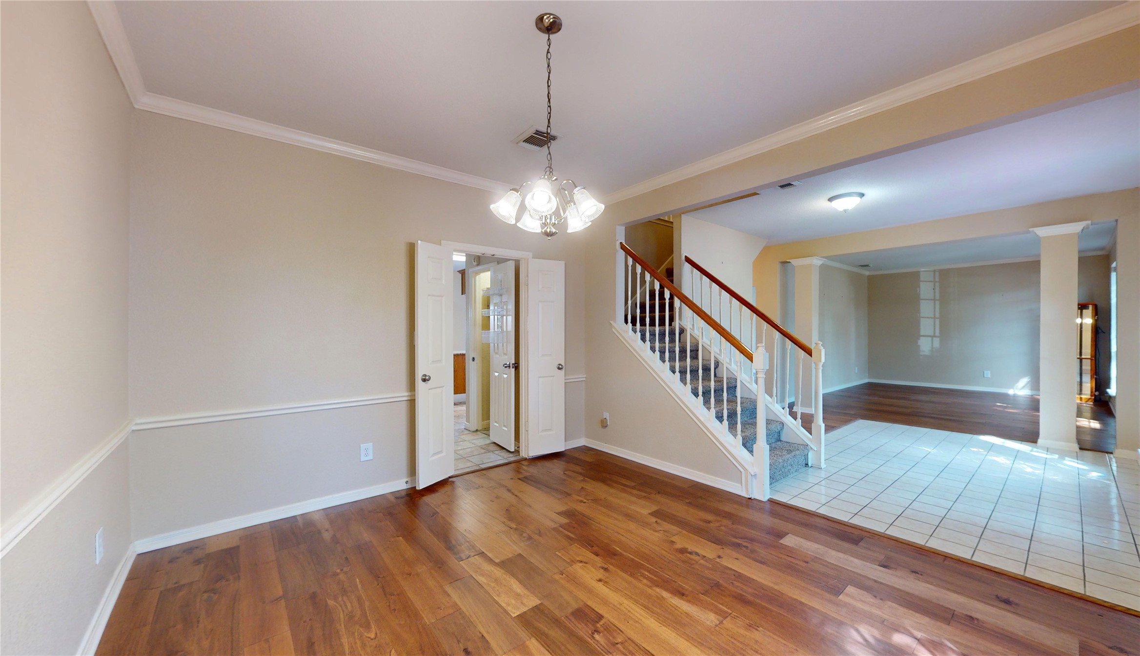 Another view of Dinning and formal living