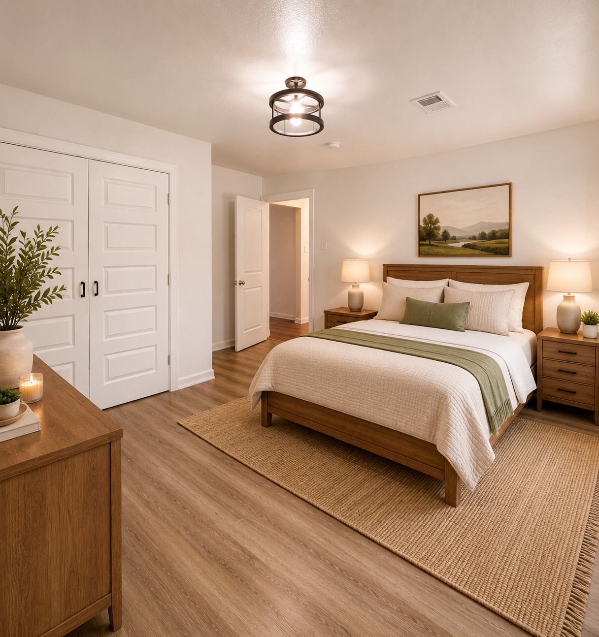 Staged 1st floor bedroom