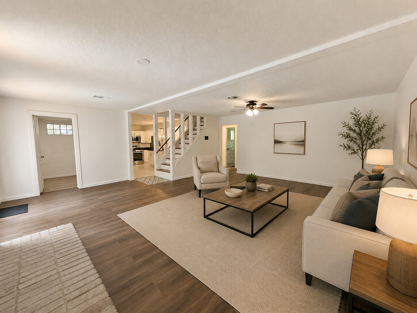 Another view of staged living room