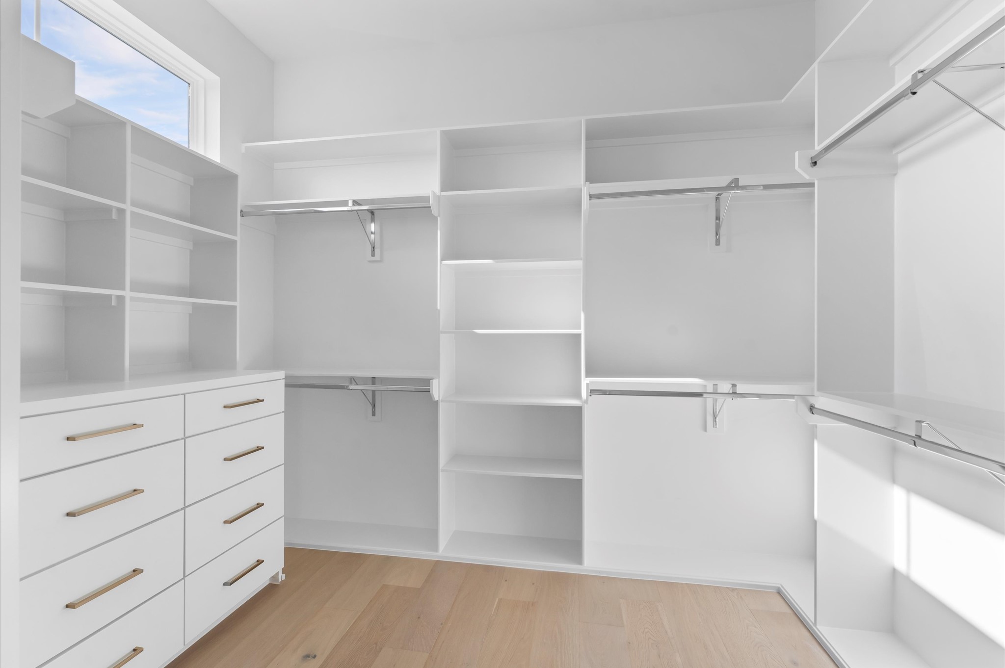Massive primary walk-in closet.