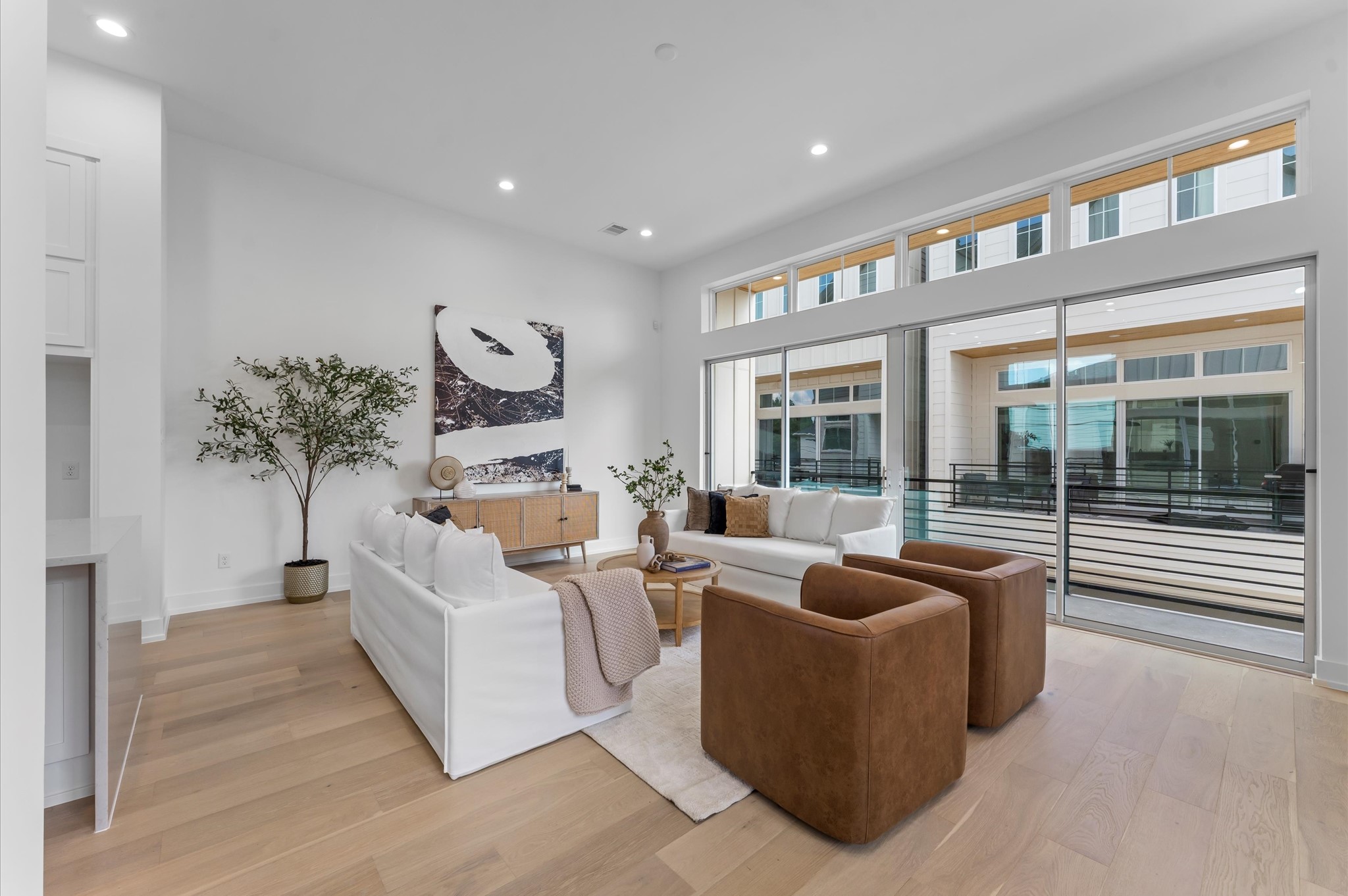European white oak floors throughout this gorgeous home.