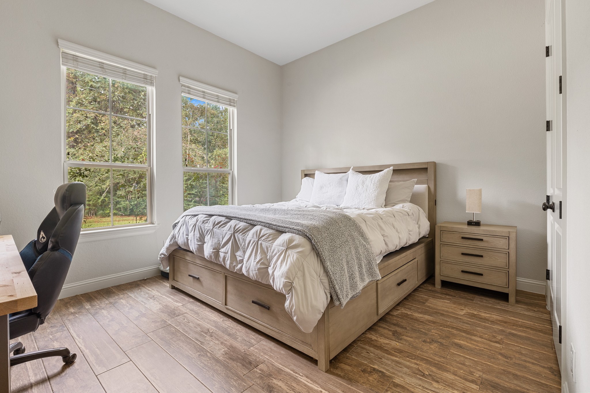 Bedroom #2 with walk-in closet.