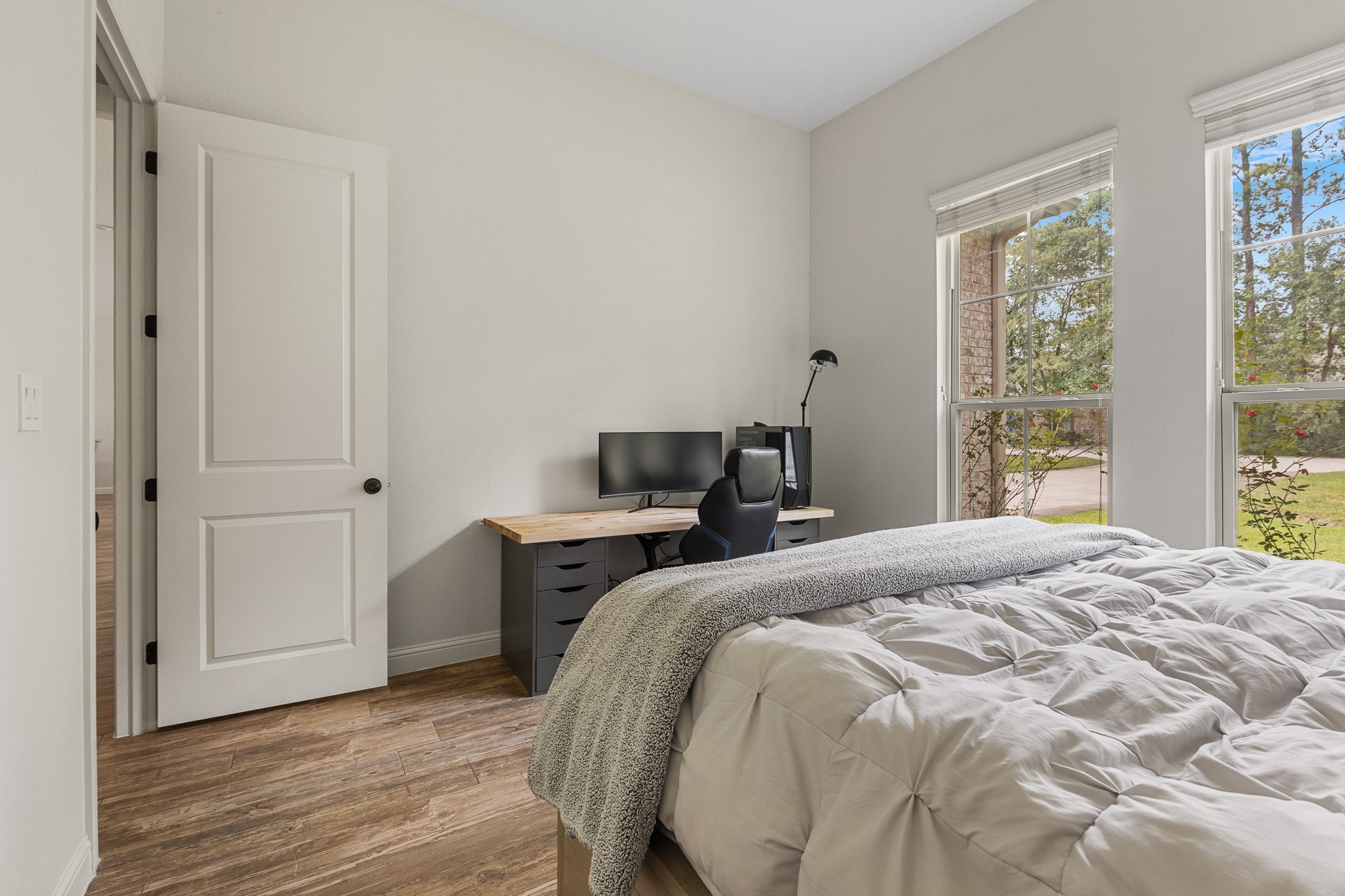 Bedroom #2 with walk-in closet.