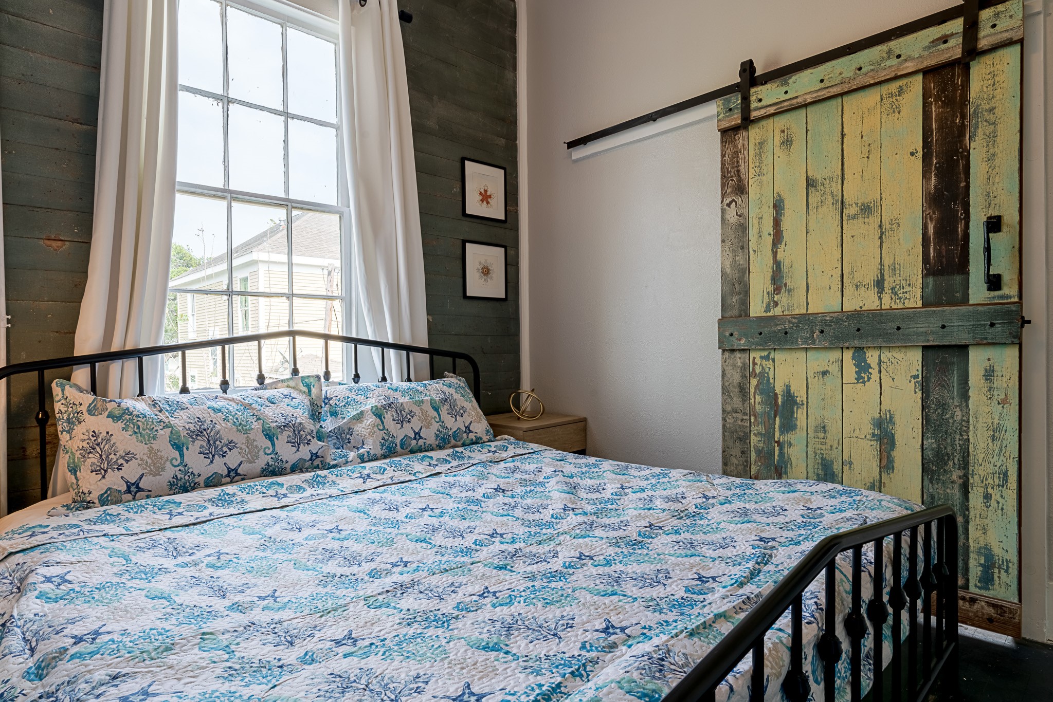 Bedroom two on the second floor with king size bed