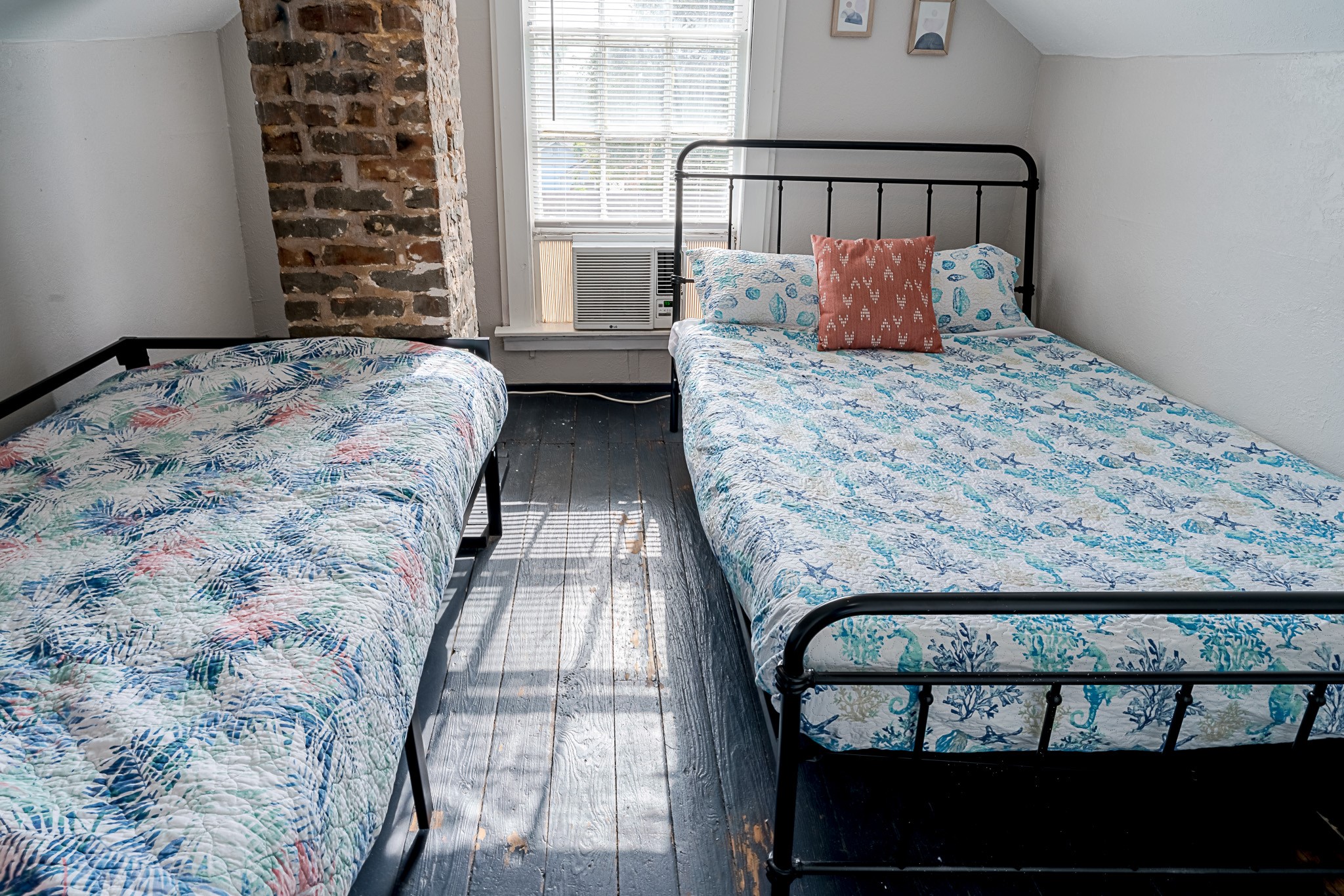 Bonus room on the half story has two twin beds