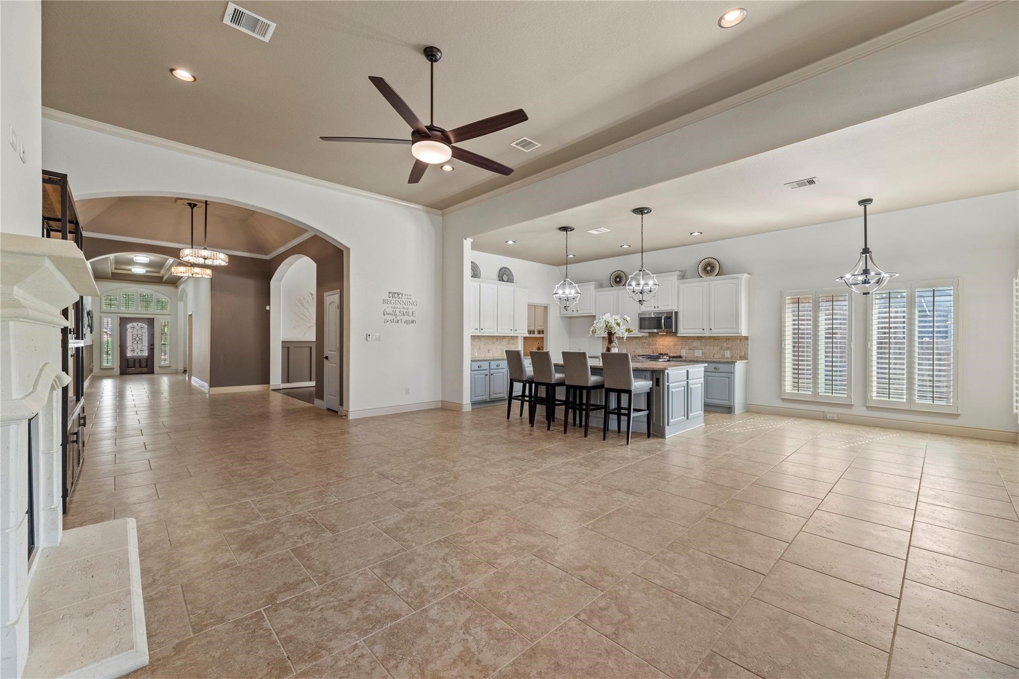 Open family room & Eat in kitchen