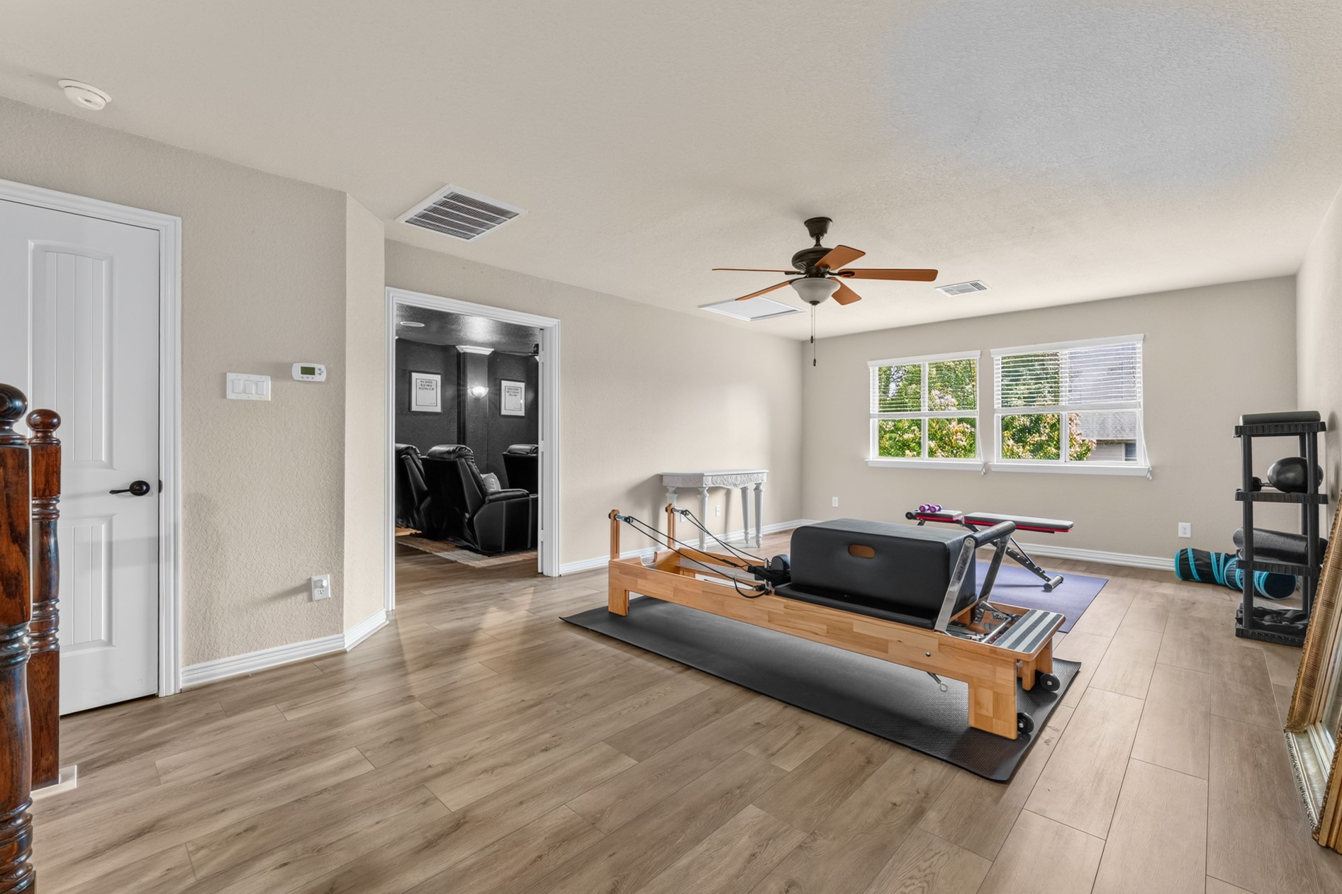 A spacious game room awaits for you to use to fit your needs!