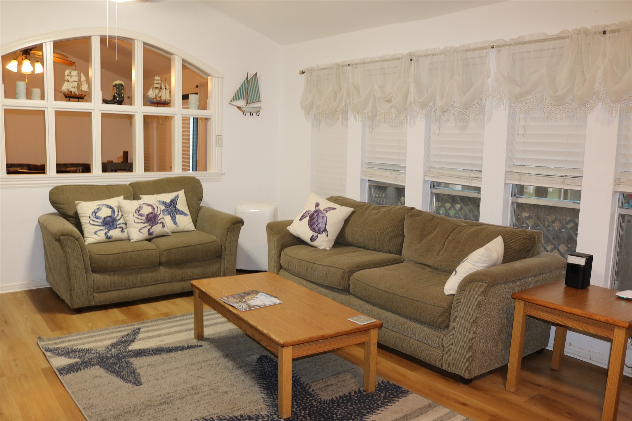 Cozy living area perfect for family gatherings and relaxation.