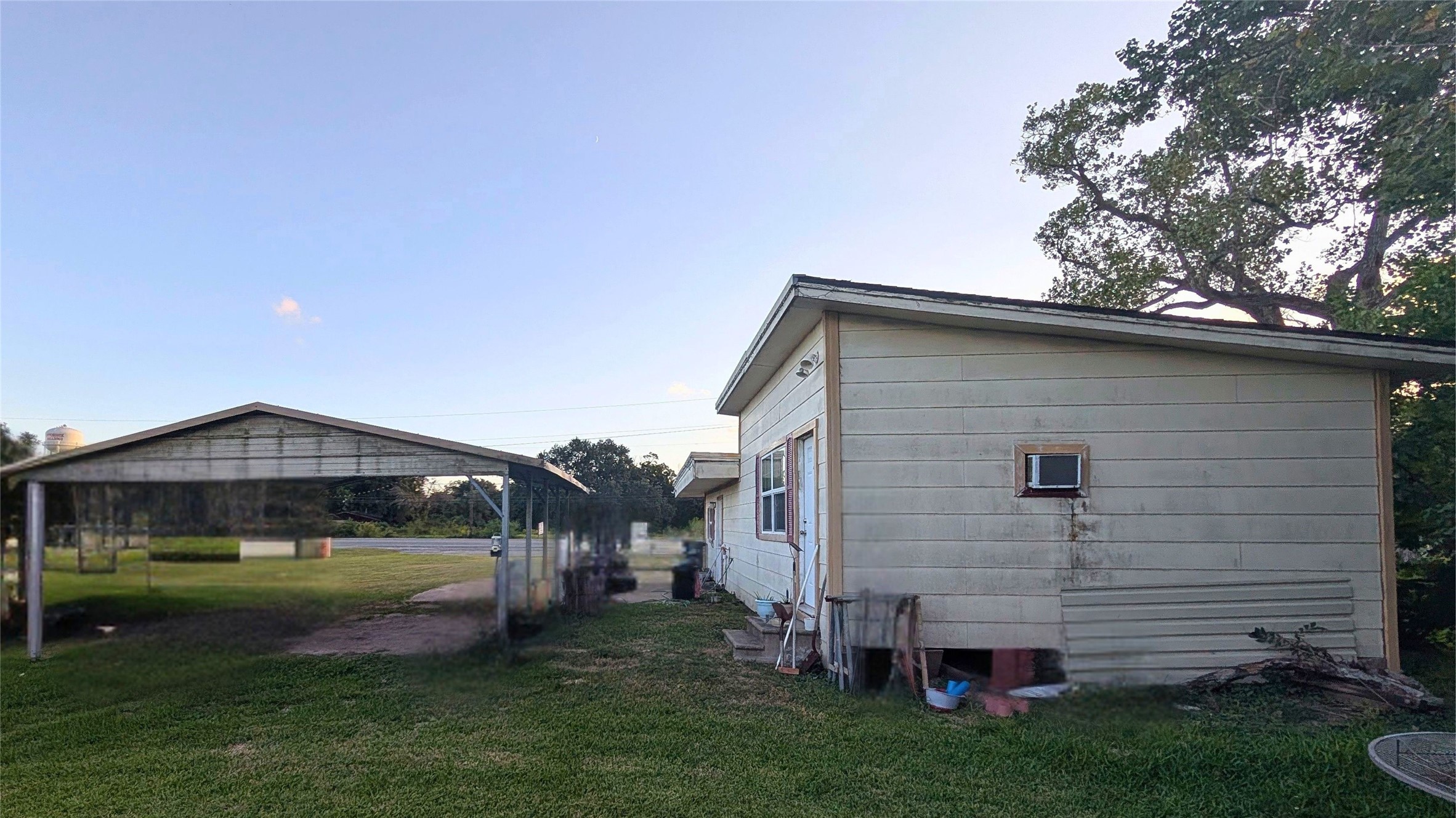 back of the house and view of the highway back of the house and view of the highway