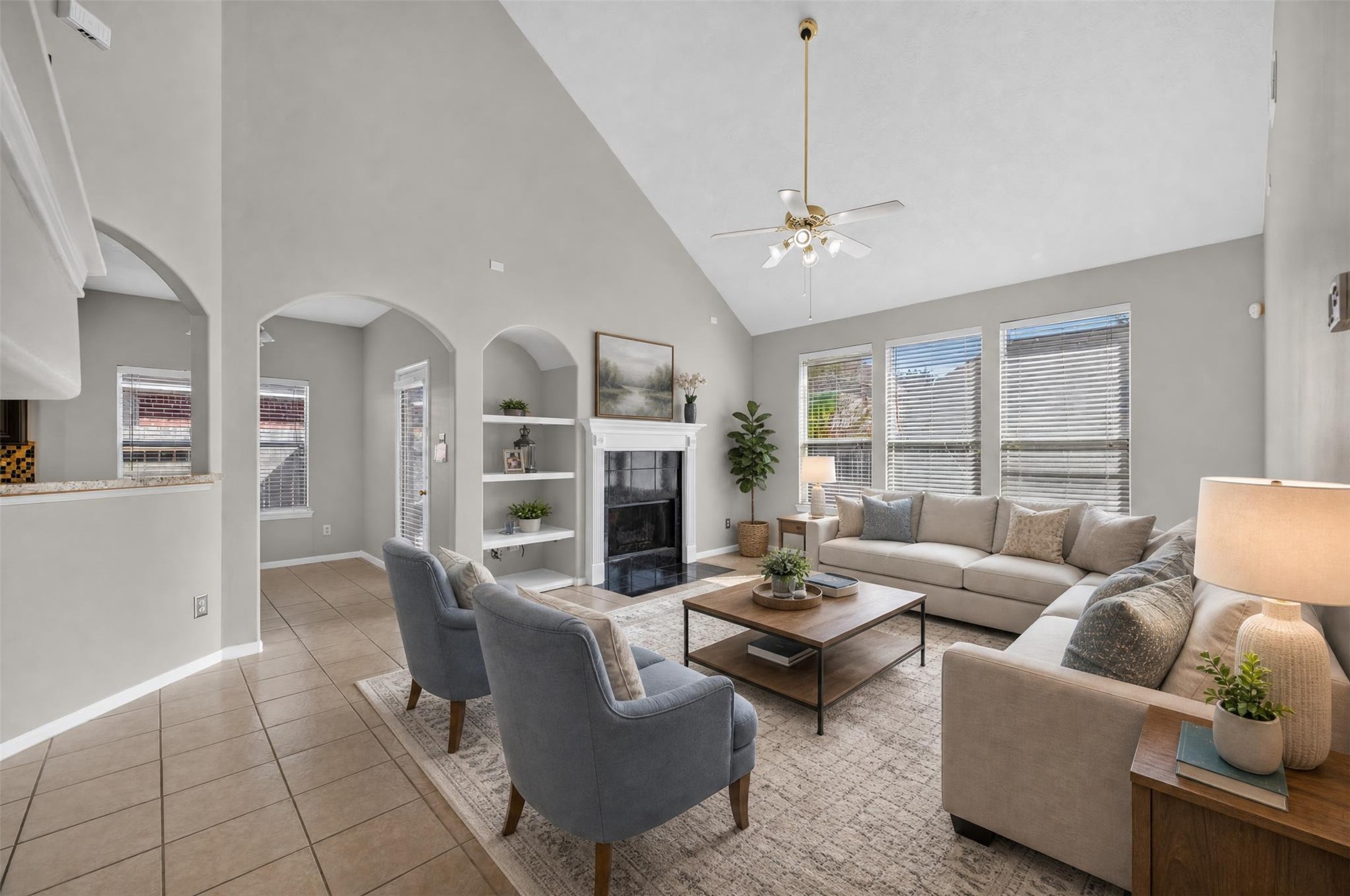 Formal Living- Virtual Staging with tons of natual light