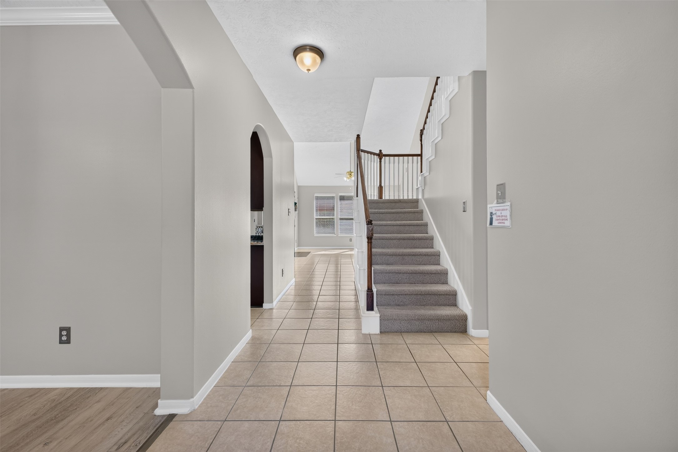 The entryway leads to the living room.