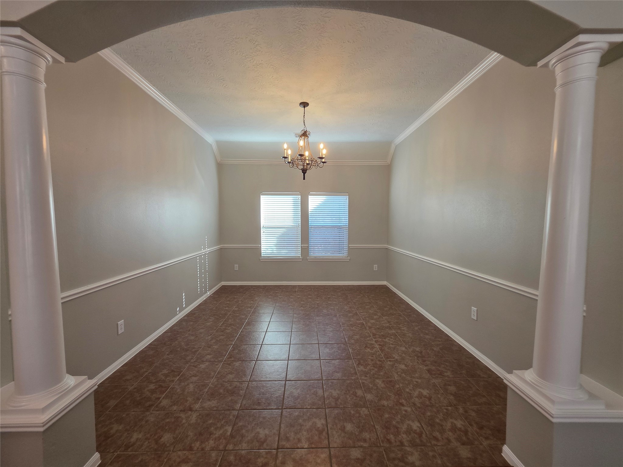 Formal dining area.