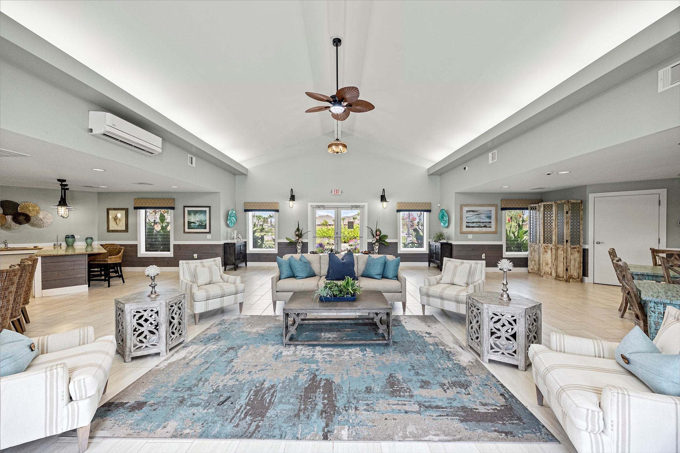 common area with private pool