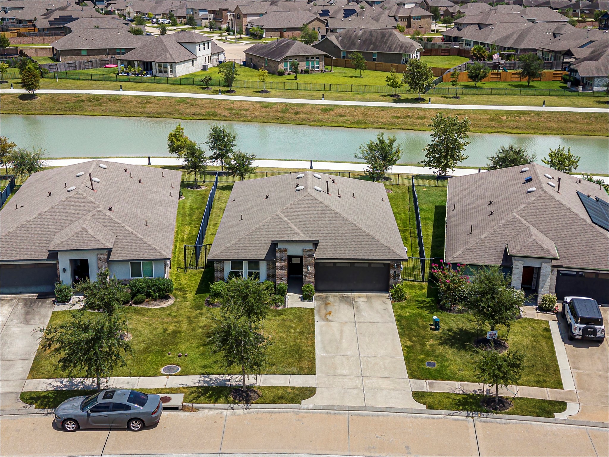 water front lot with walking trail