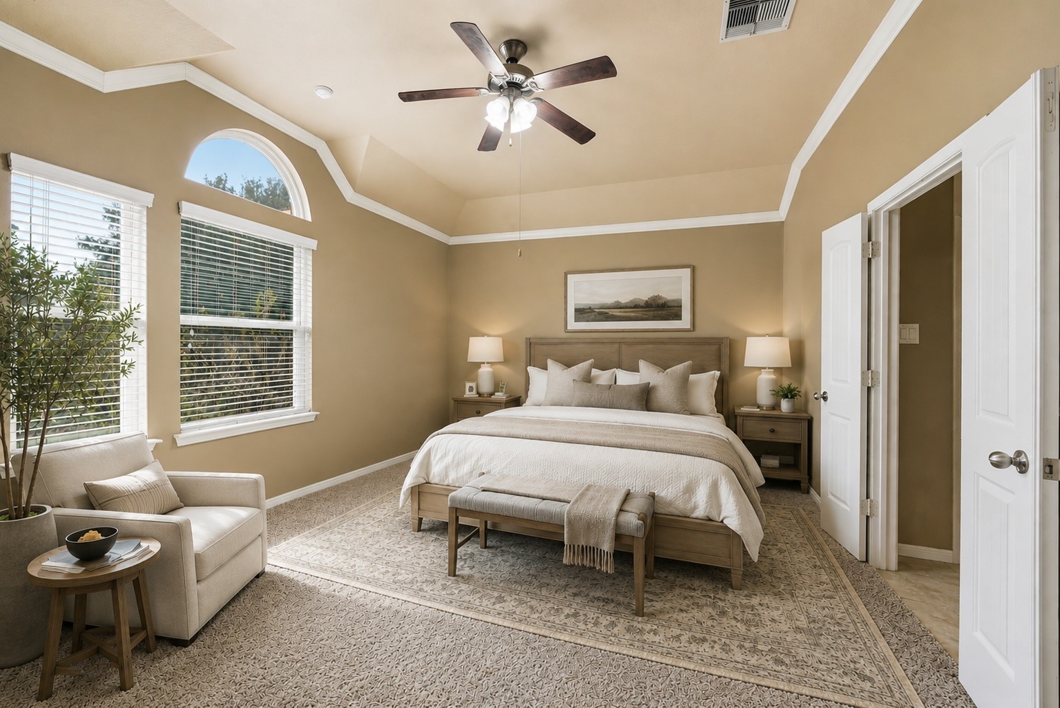 Primary Bedroom - Virtually Staged