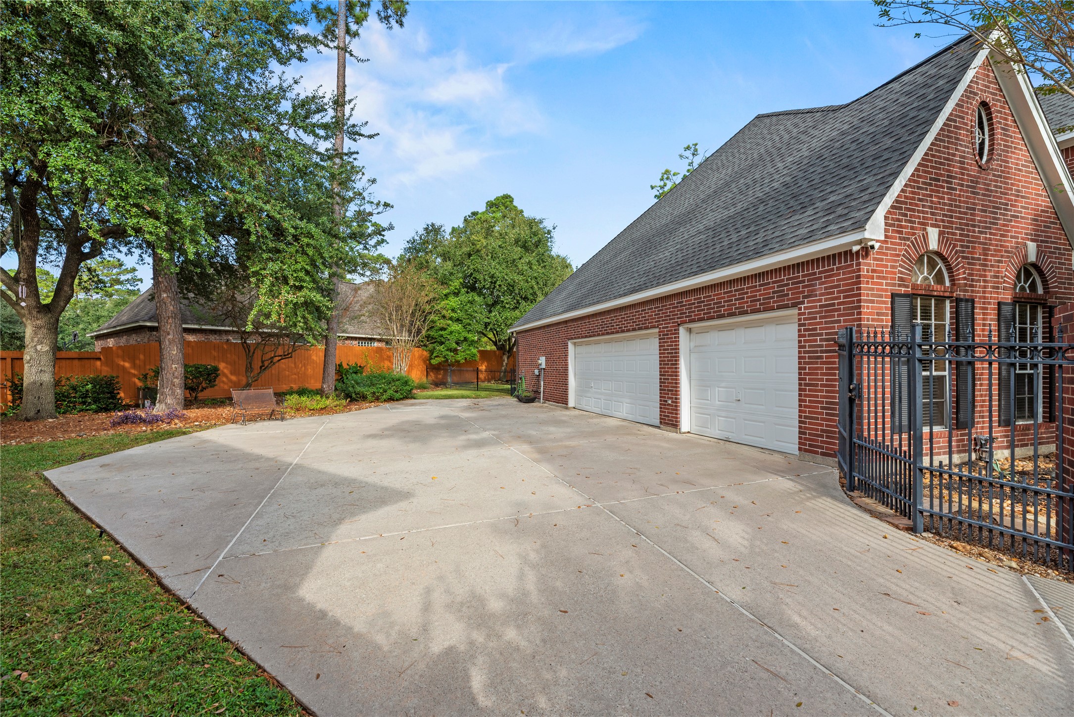 3-car garage and plenty of parking space.