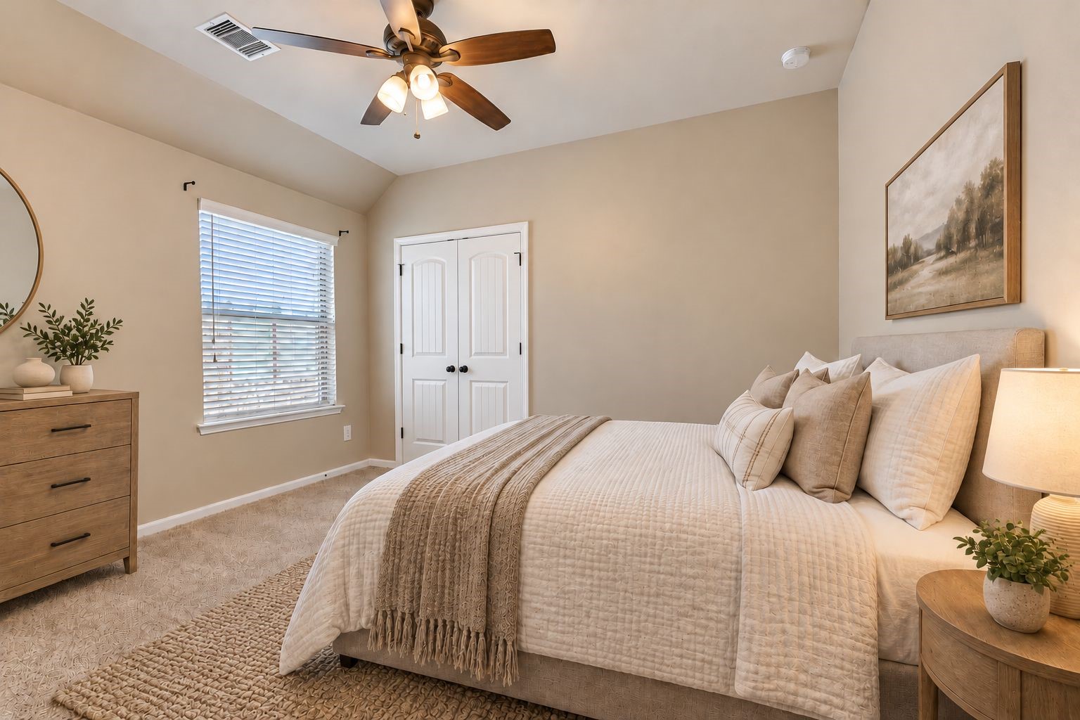 Virtually Staged Secondary Bedroom 2