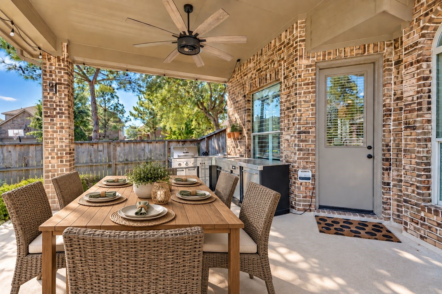 Virtually Staged Patio