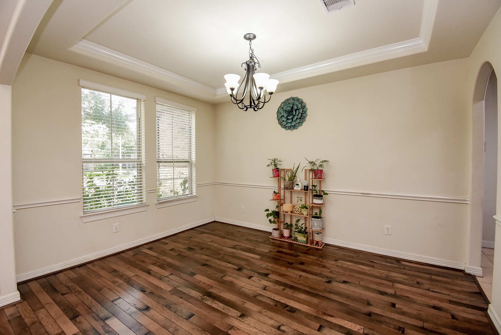 As you enter the home, immediately to your left you have the formal dining room.