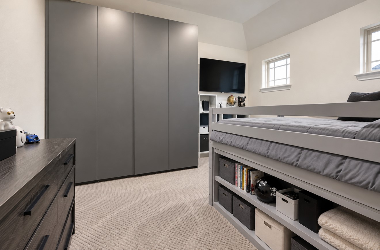 Office is currently being used as a bedroom.