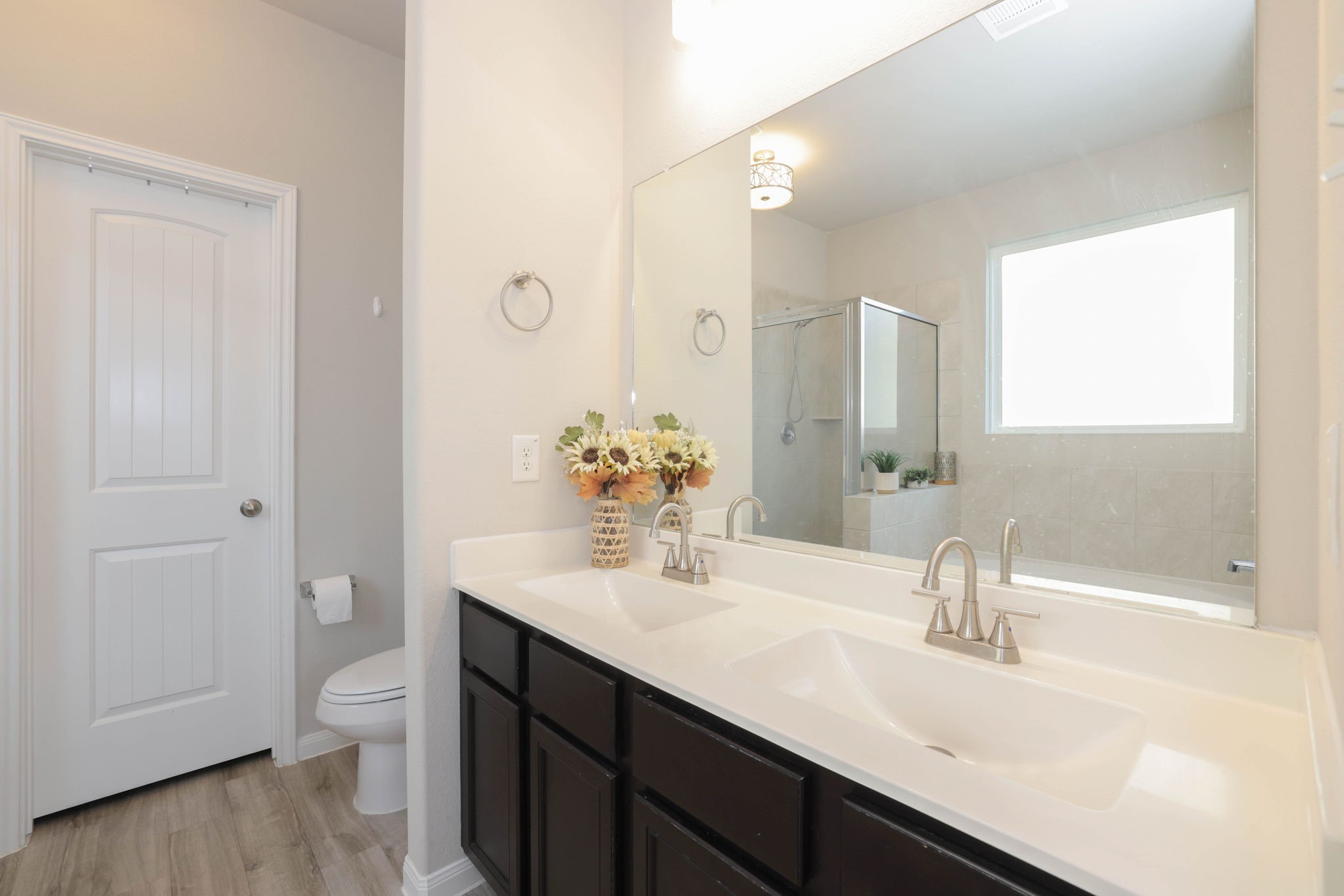 Primary Bathroom with double sinks