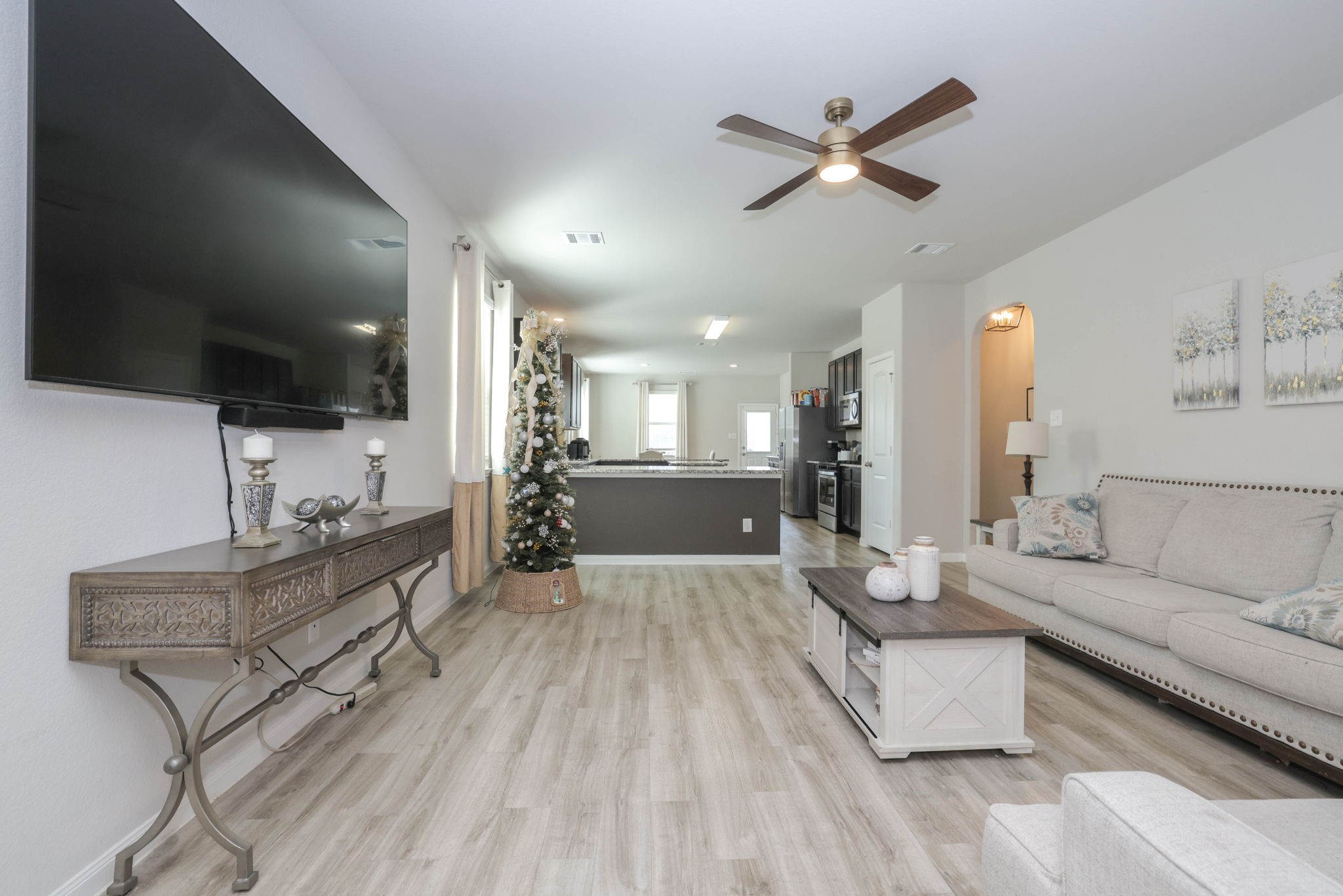 Spacious family room