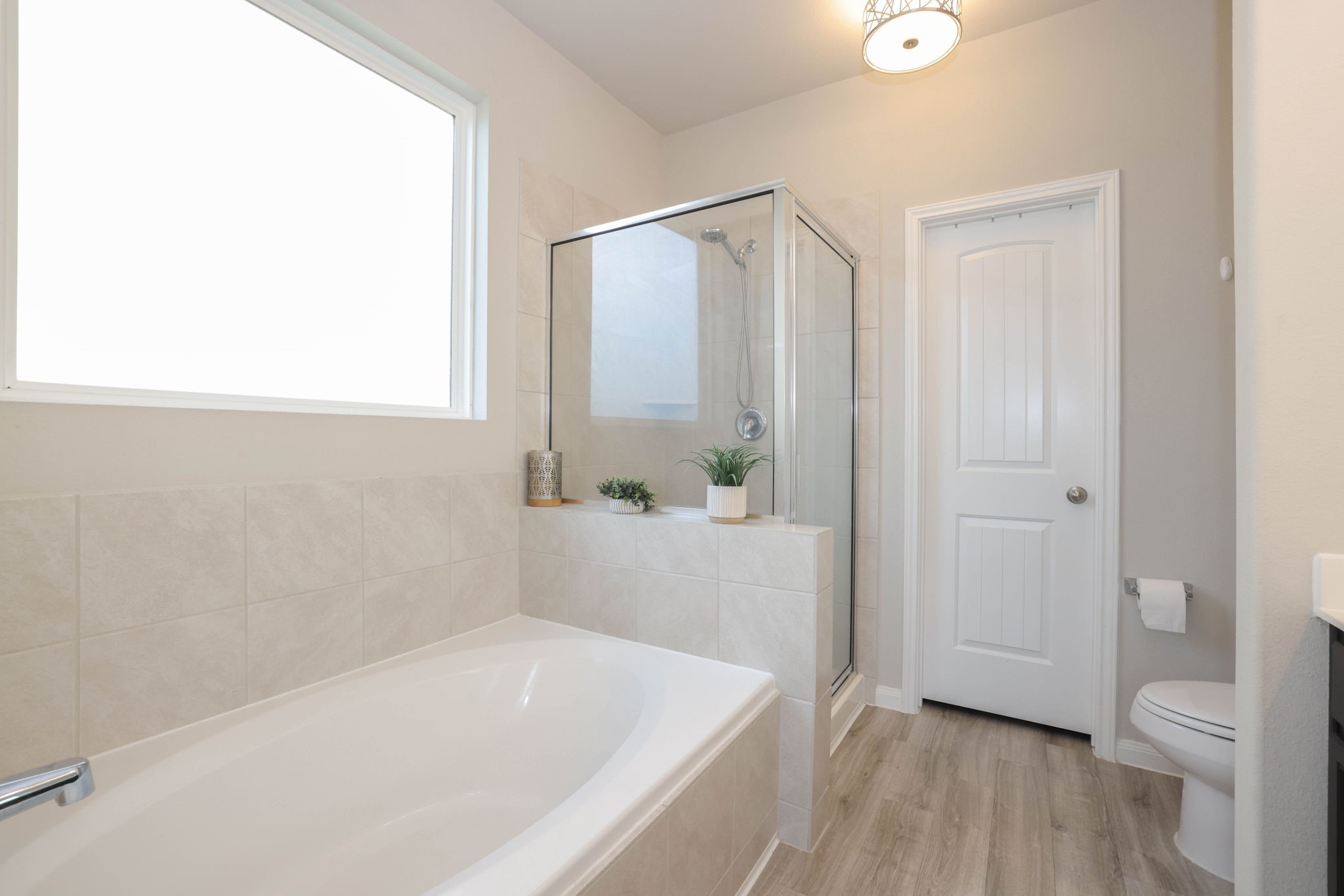 Separate bath and shower in Primary bathroom