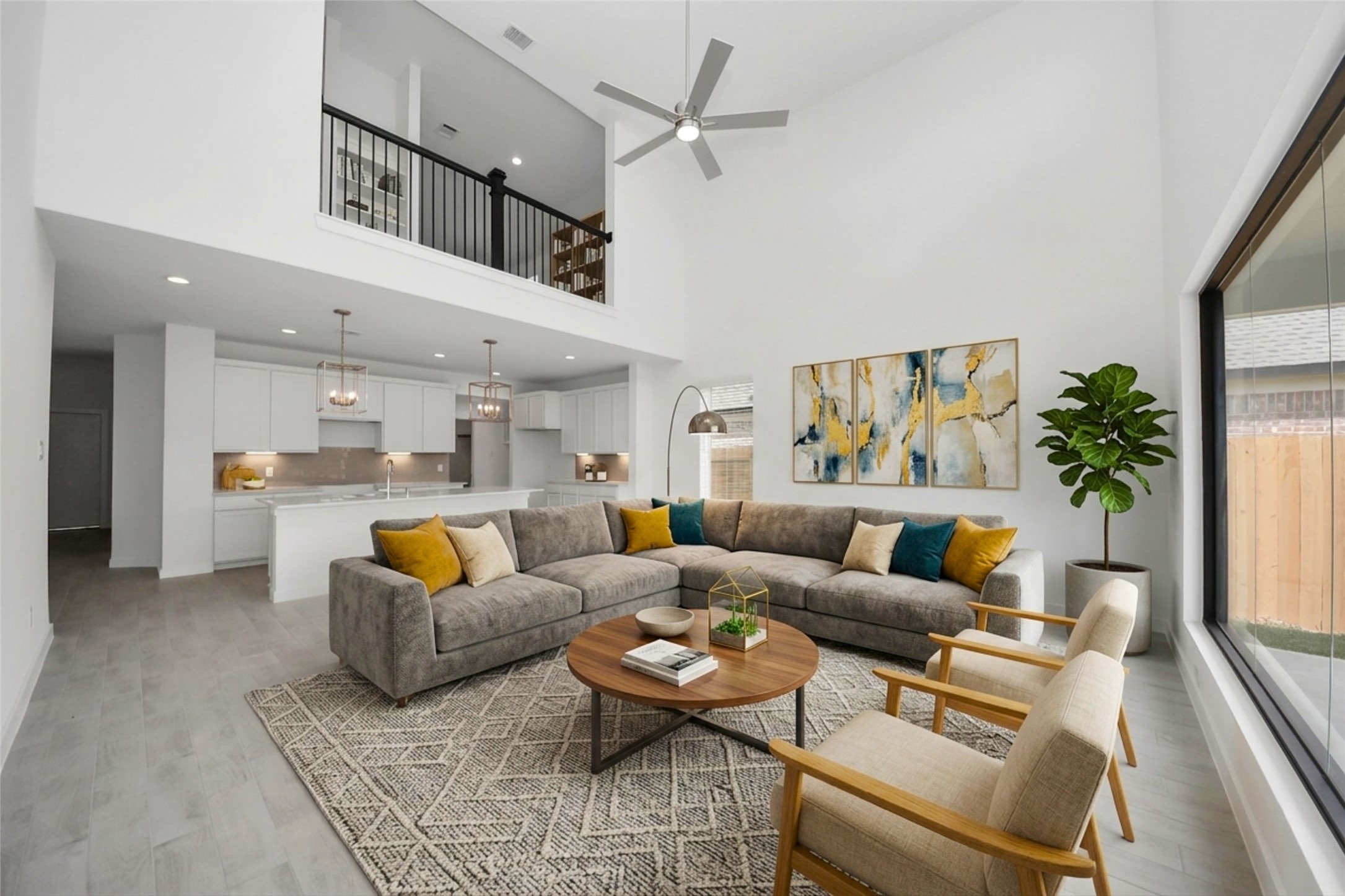 Virtually Staged - Living Room. Sample photo of completed home with similar floor plan. Actual colors and selections may vary.