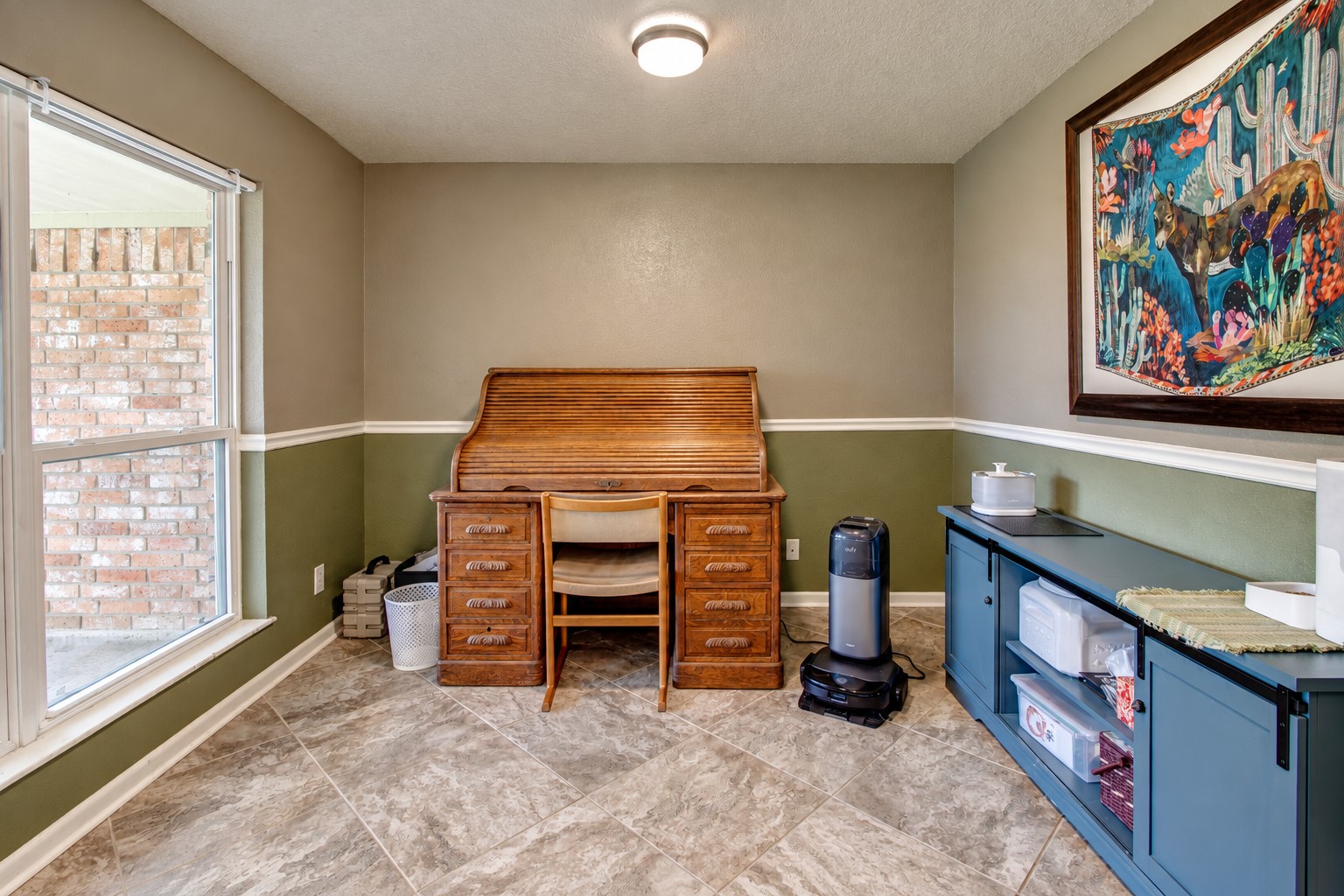The location of the office is great for providing privacy and a quiet space to work.