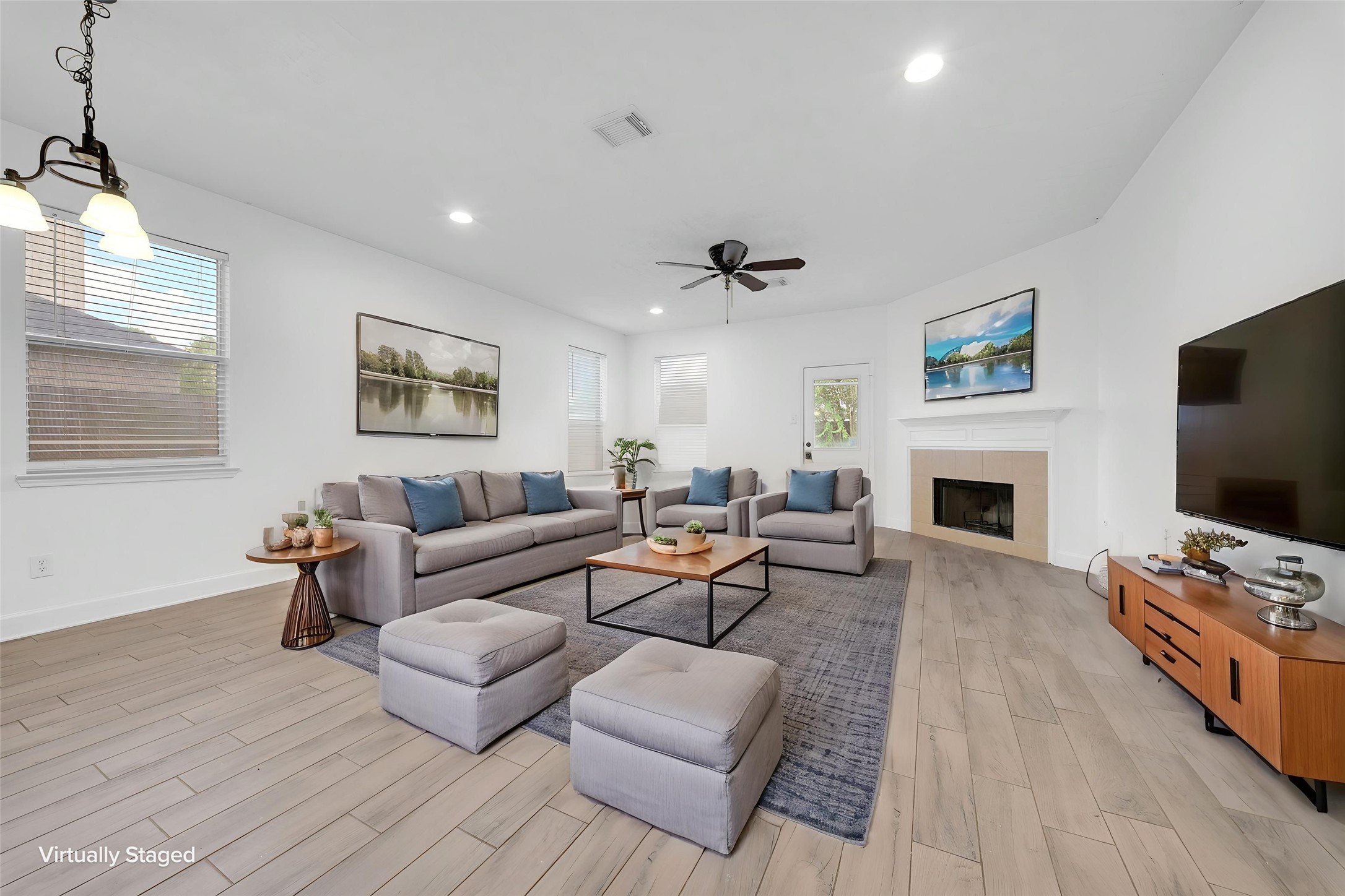 Livingroom with Virtually Staged