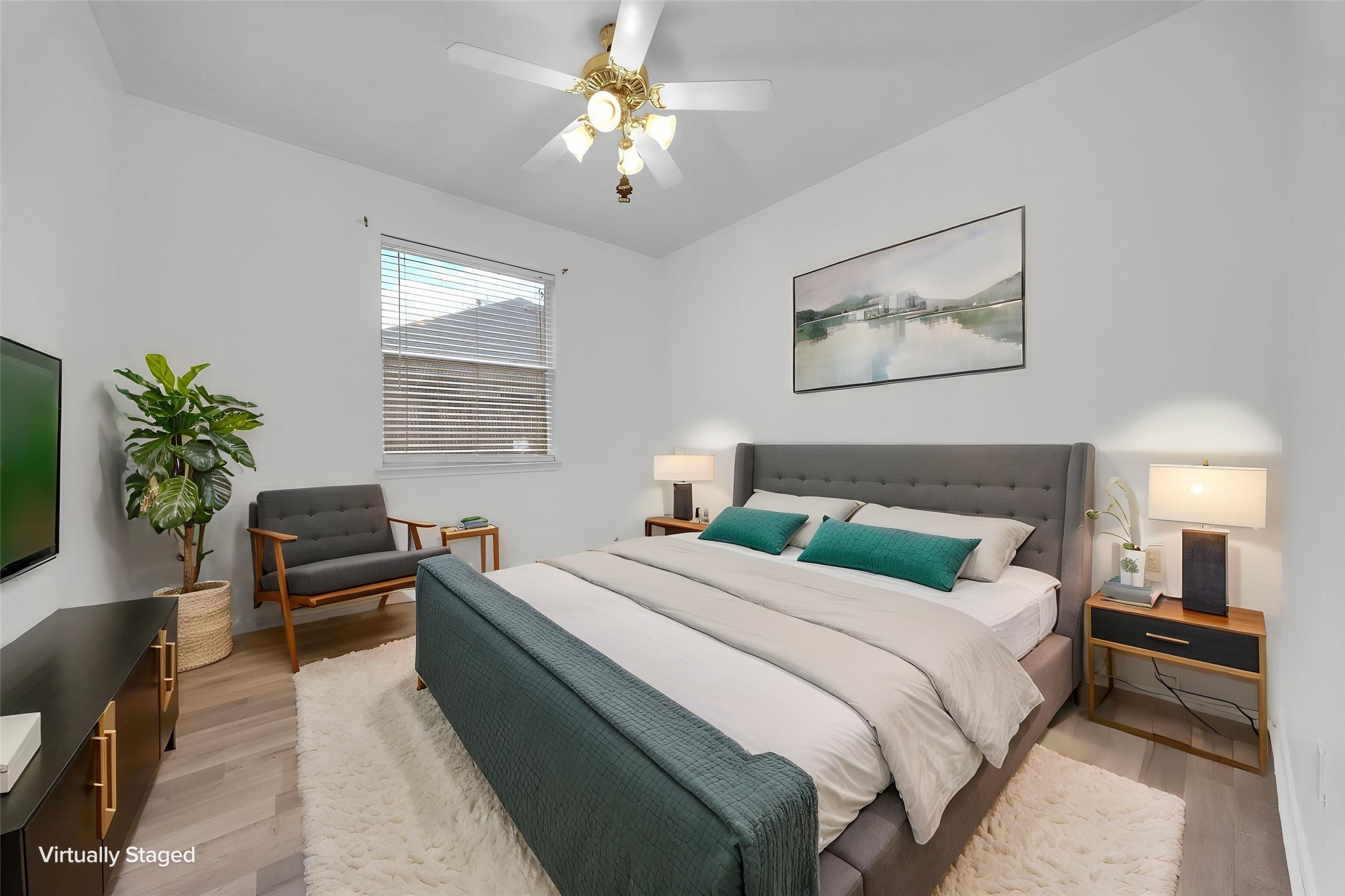 4th Bedroom with Virtually Staged