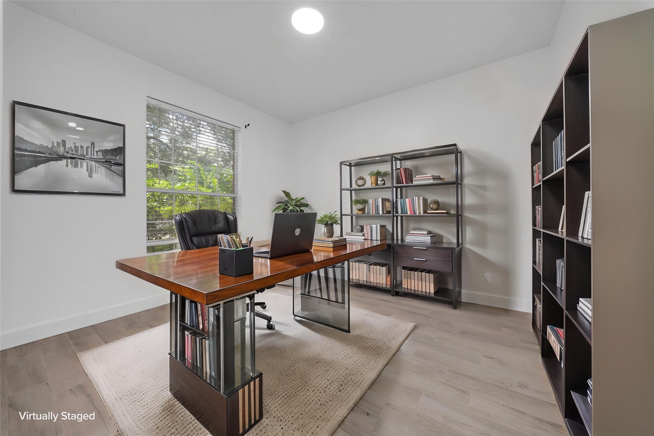 Office with Virtually Staged