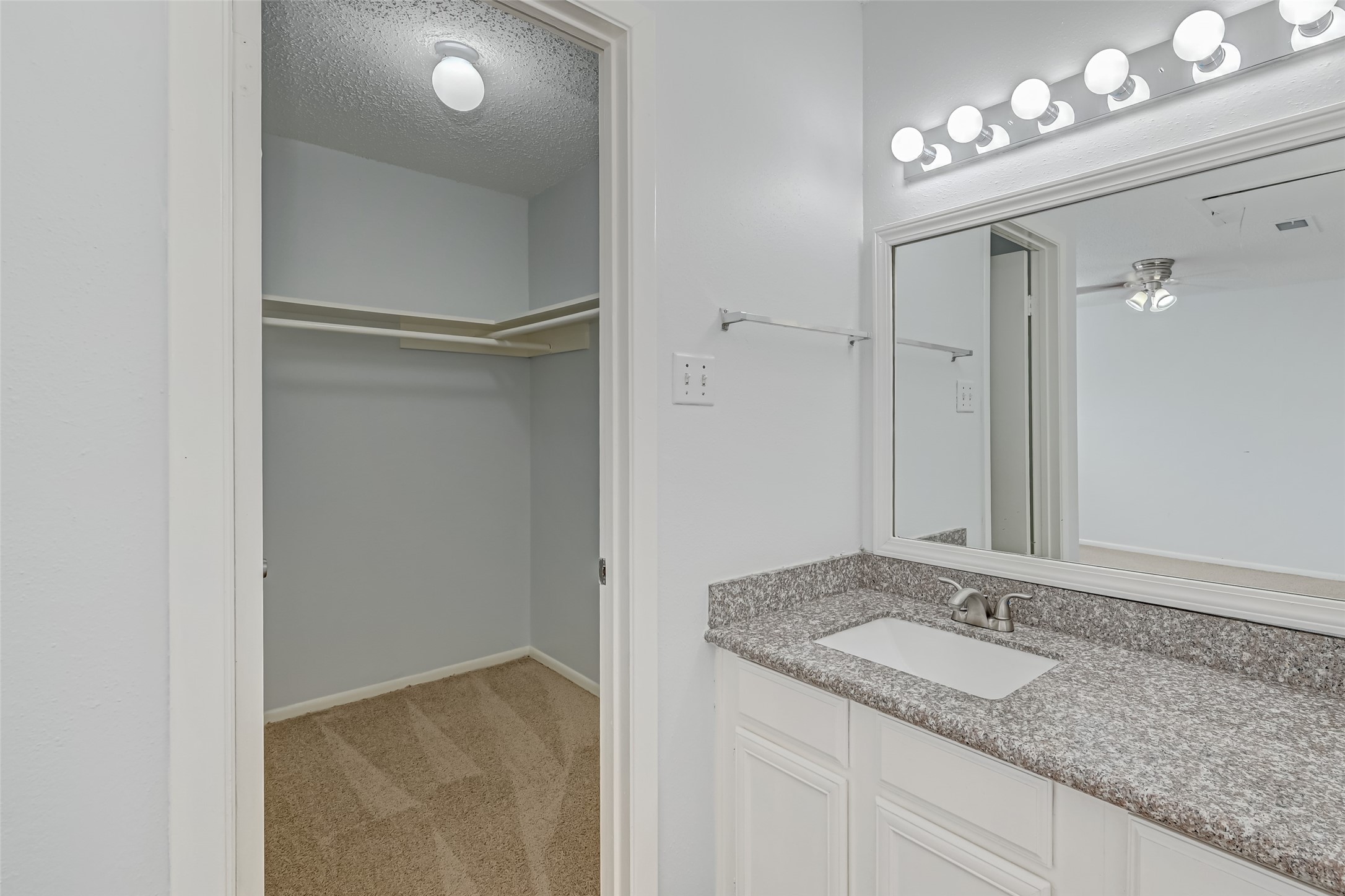 Bedroom with bath and closet