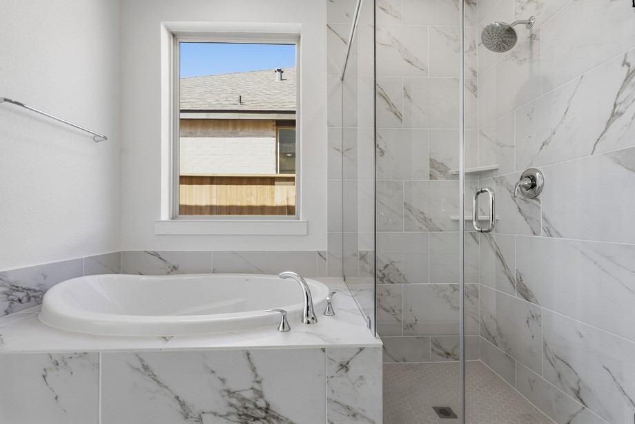 A soaking tub to unwind at the end of the day.