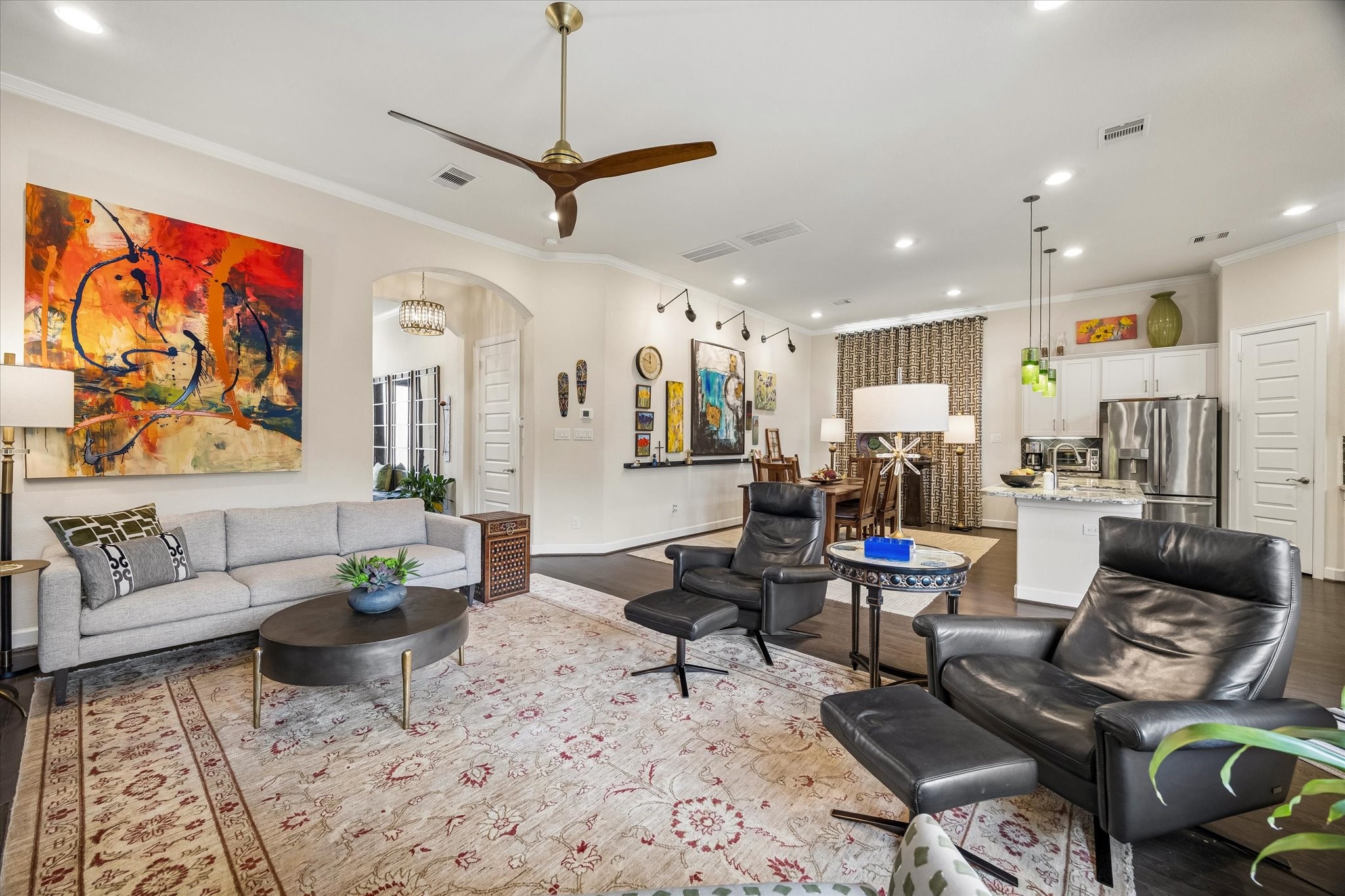 Open concept living.