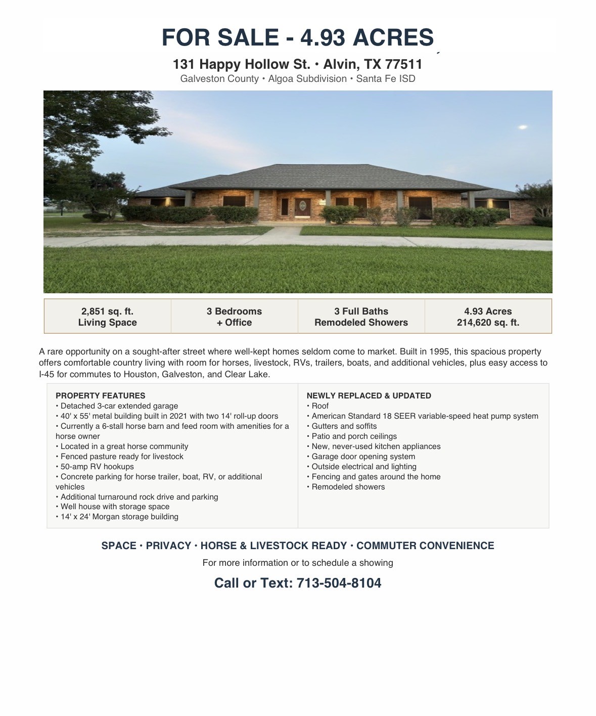 131 Happy Hollow Street, Alvin, TX 77511