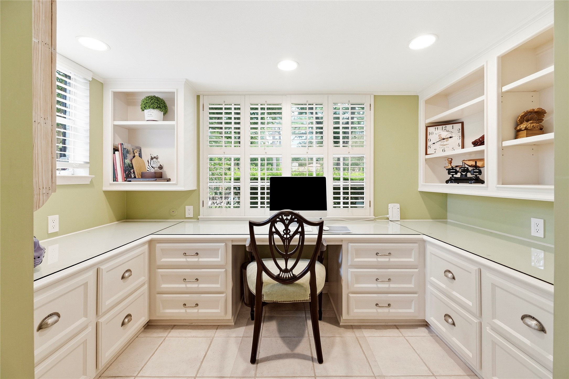 Home command center (and utility room out of frame) conveniently located near the front of the home.