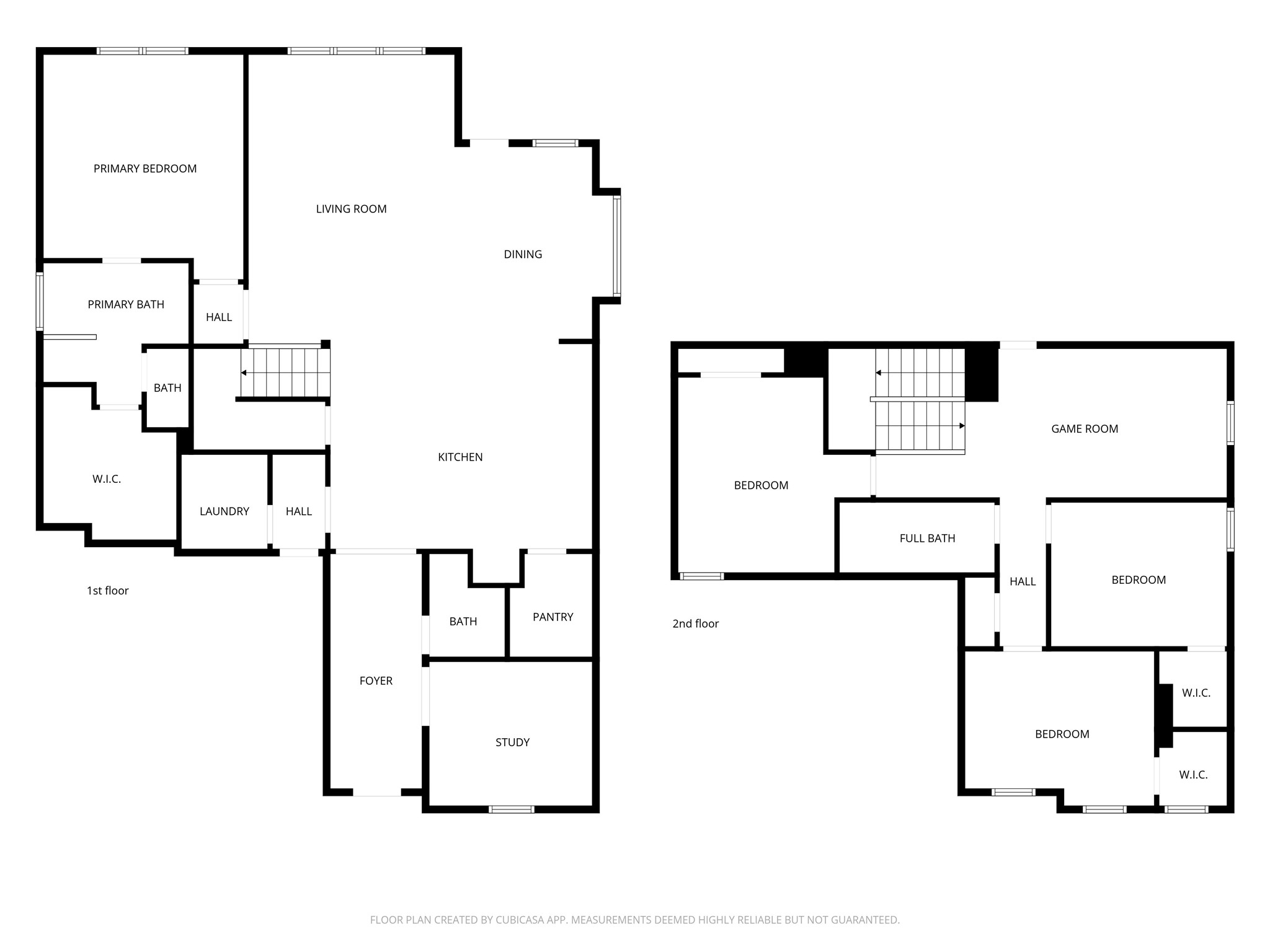 4 bedrooms, 2 bathrooms, 1 half bath, and over 2,500 square feet of living space