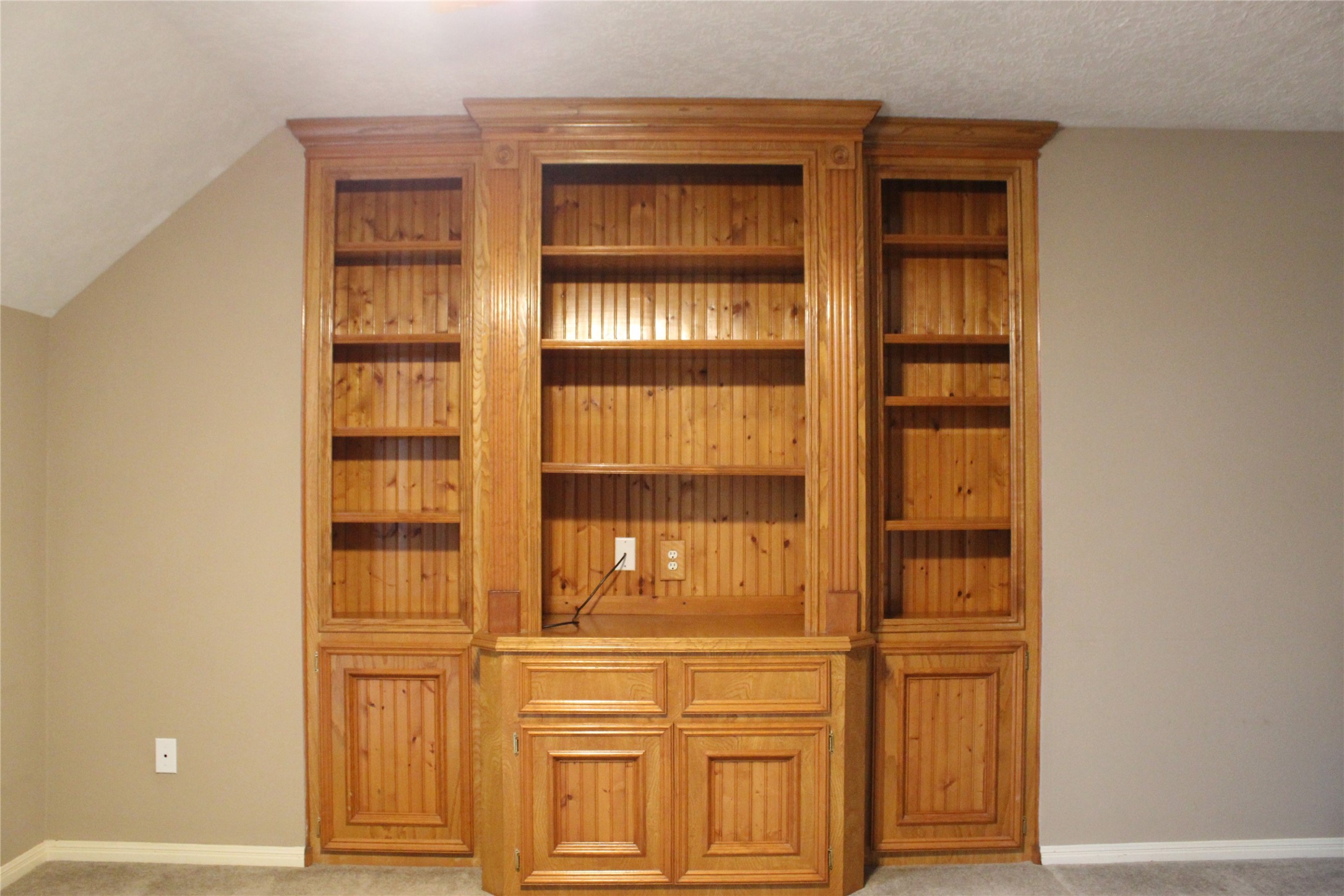 Built in storage in loft