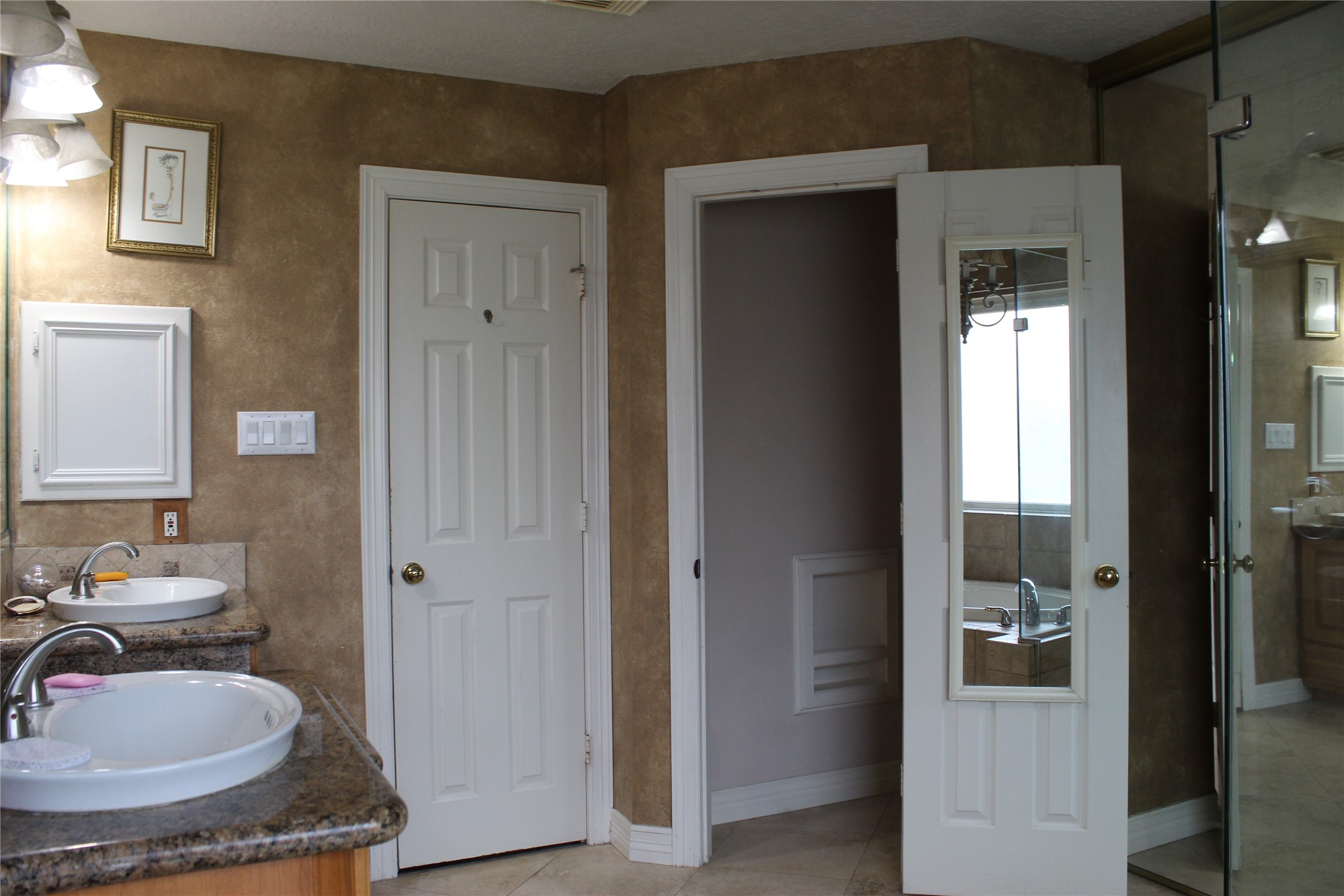 Private toilet room in bathroom